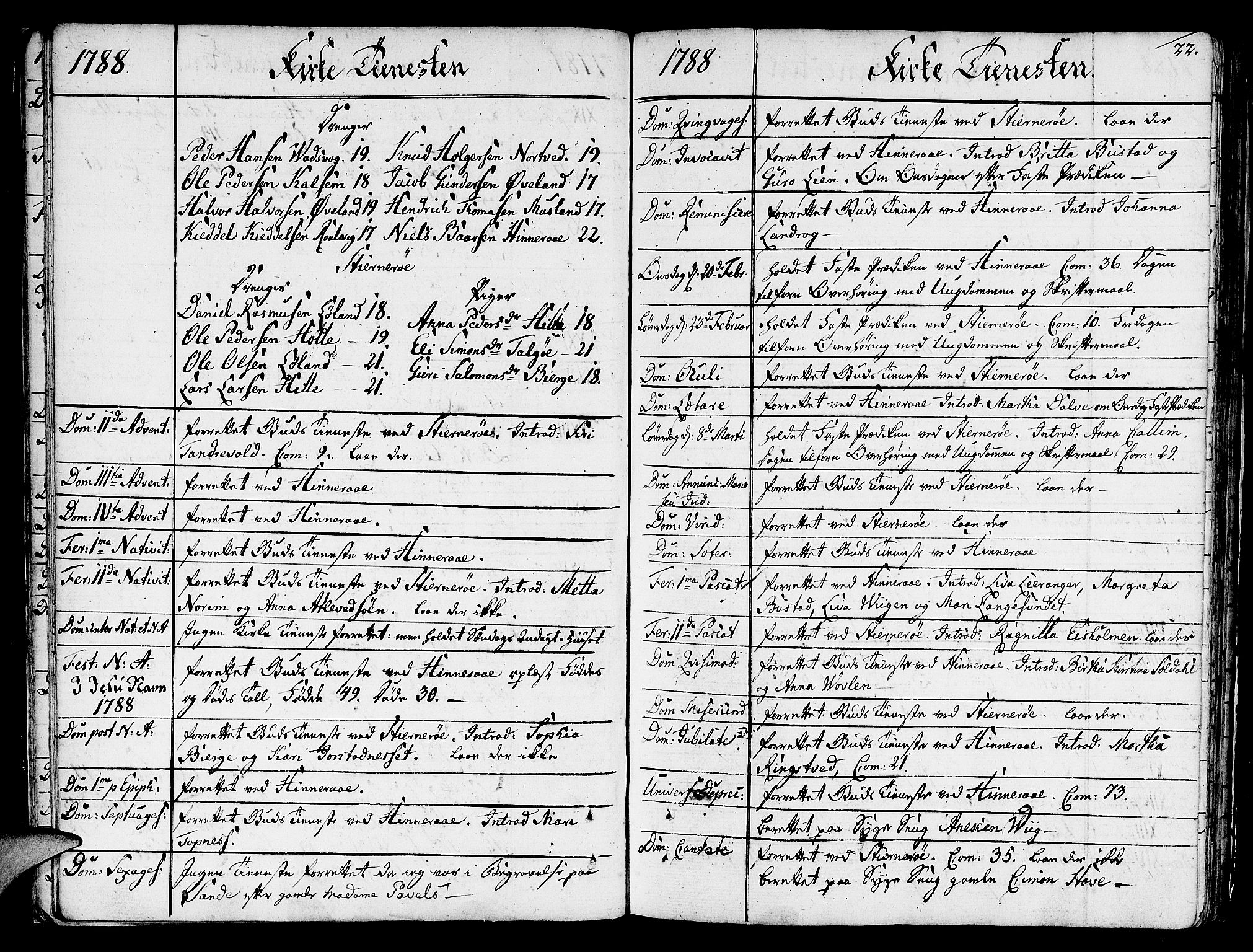 Nedstrand sokneprestkontor, AV/SAST-A-101841/01/IV: Parish register (official) no. A 4, 1779-1795, p. 22