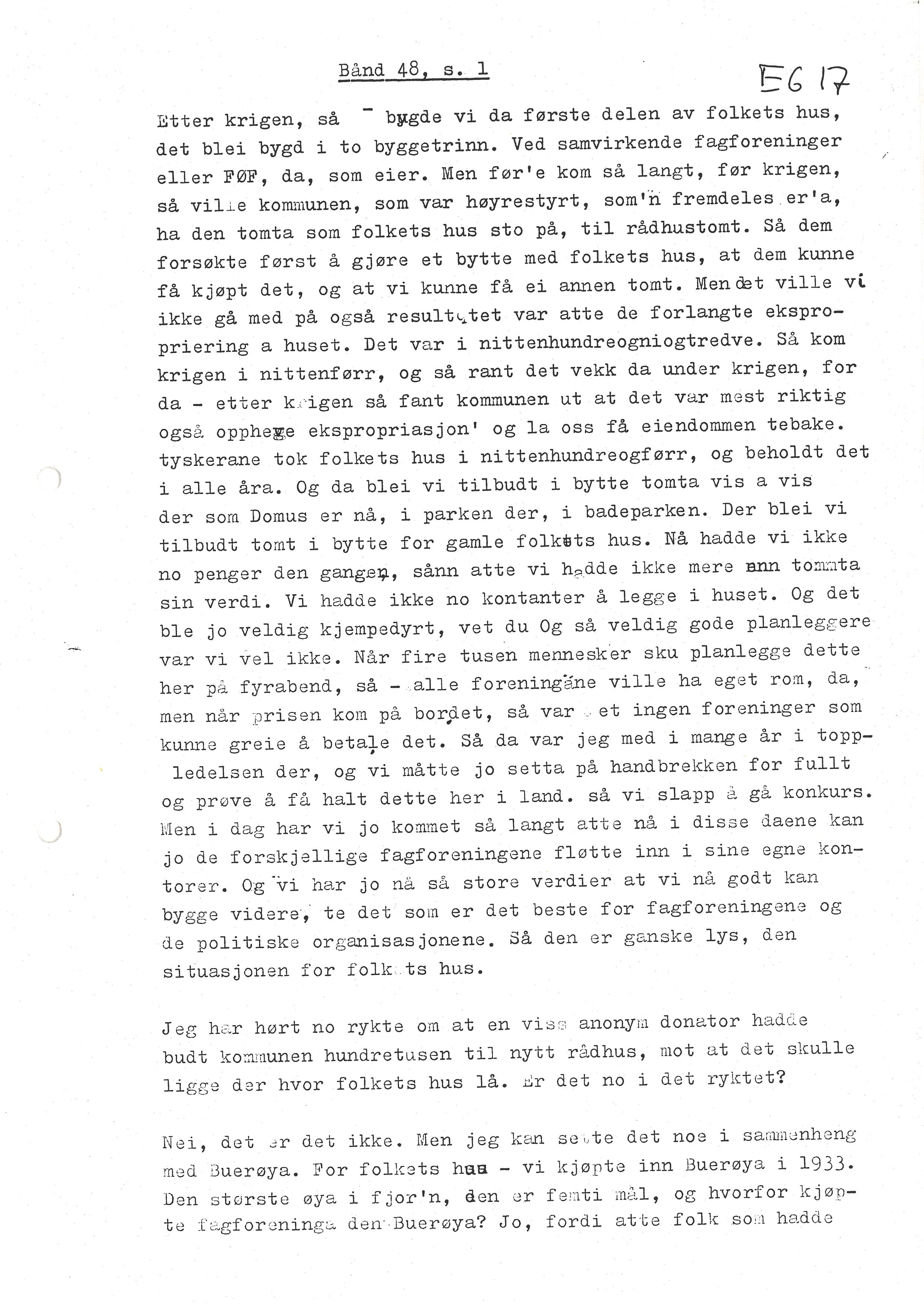 Sa 16 - Folkemusikk fra Vestfold, Gjerdesamlingen, VEMU/A-1868/I/L0001: Informantregister med intervjunedtegnelser, 1979-1986