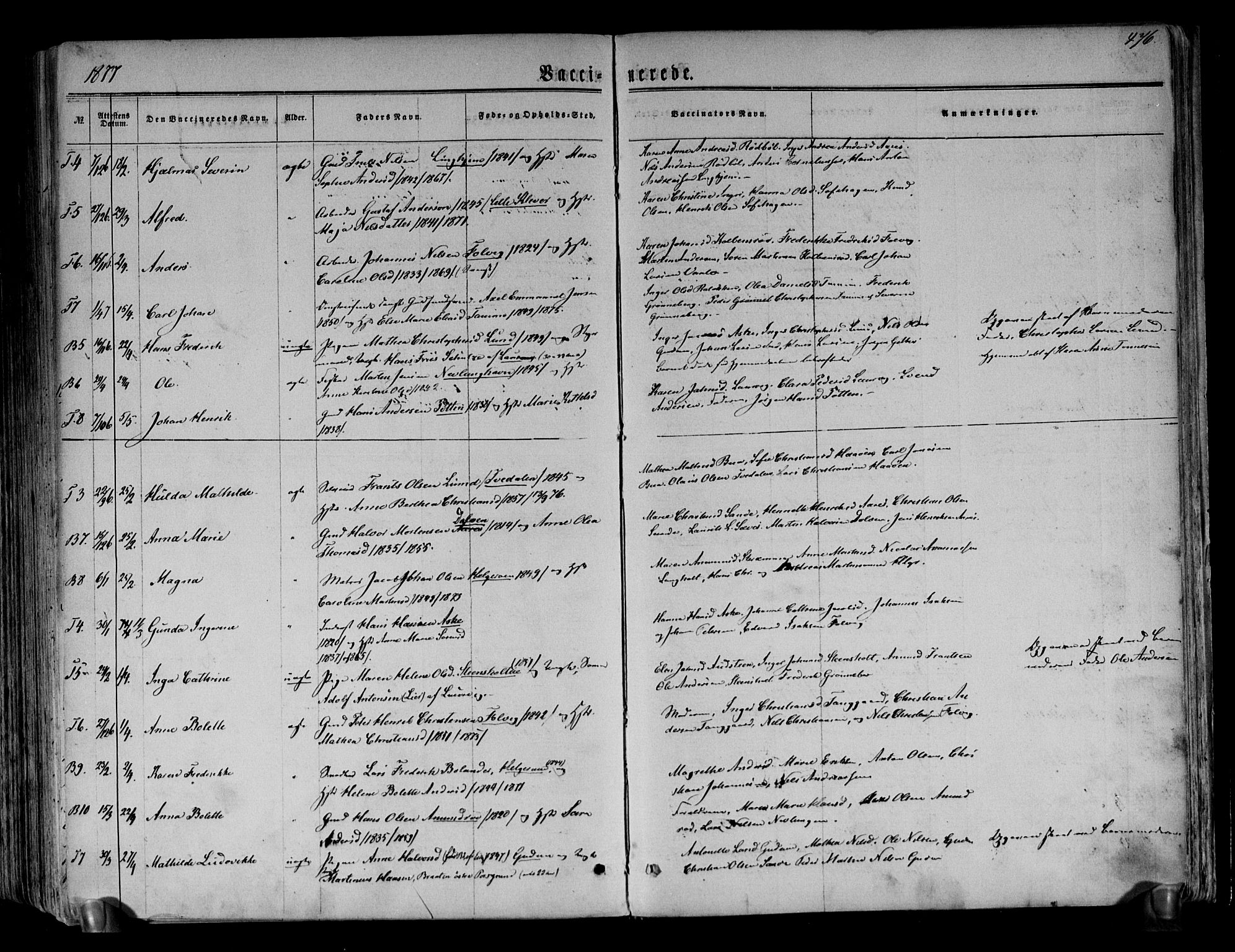 Brunlanes kirkebøker, SAKO/A-342/F/Fa/L0005: Parish register (official) no. I 5, 1862-1877, p. 476