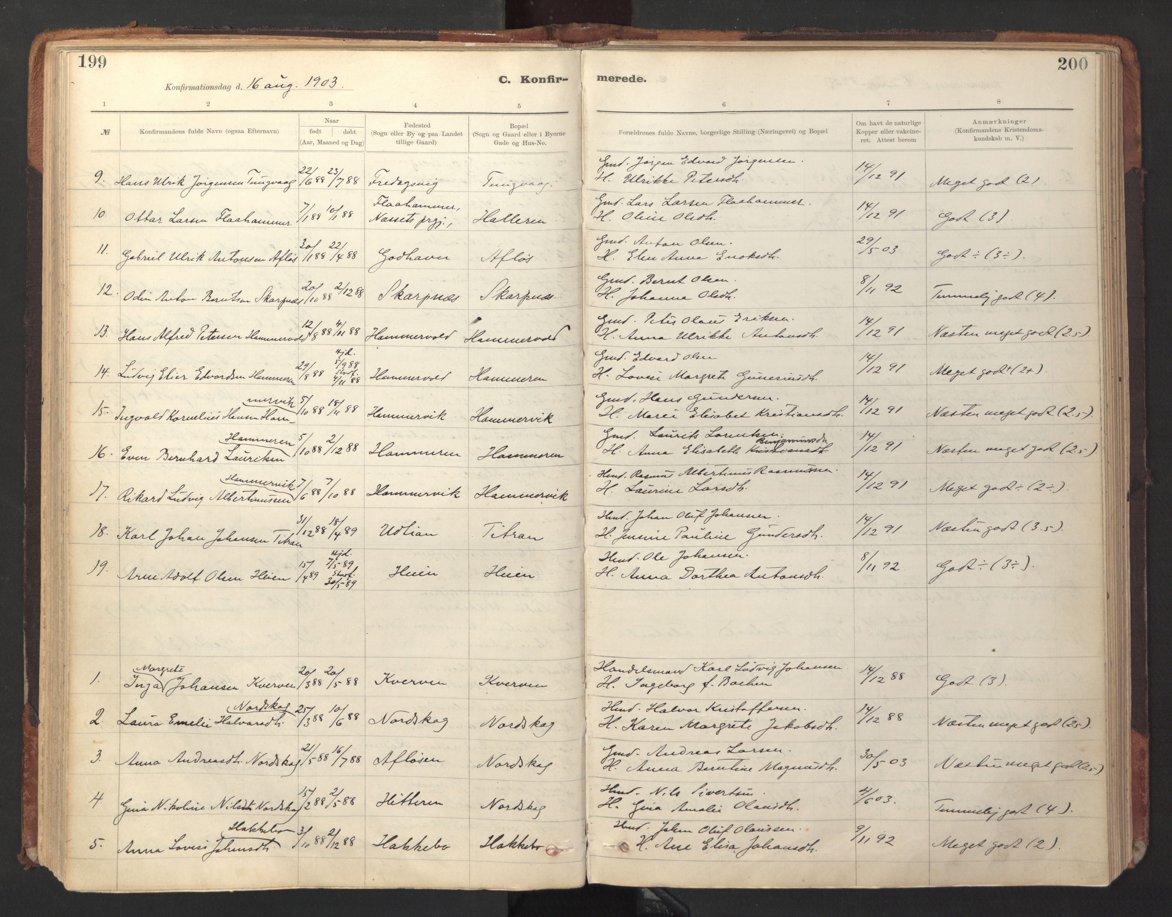 Ministerialprotokoller, klokkerbøker og fødselsregistre - Sør-Trøndelag, SAT/A-1456/641/L0596: Parish register (official) no. 641A02, 1898-1915, p. 199-200