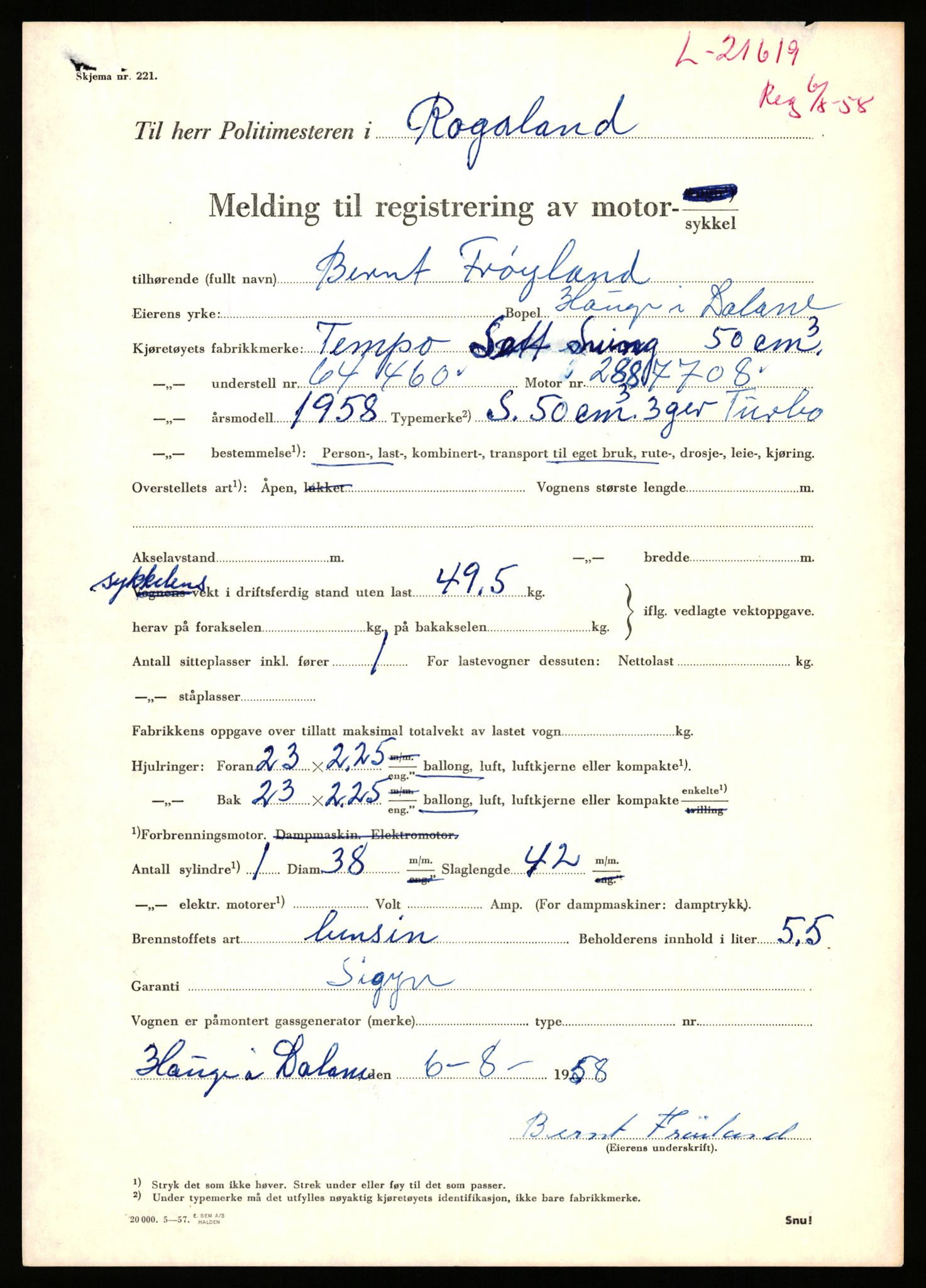 Stavanger trafikkstasjon, AV/SAST-A-101942/0/F/L0038: L-21500 - L-22252, 1930-1971, p. 423