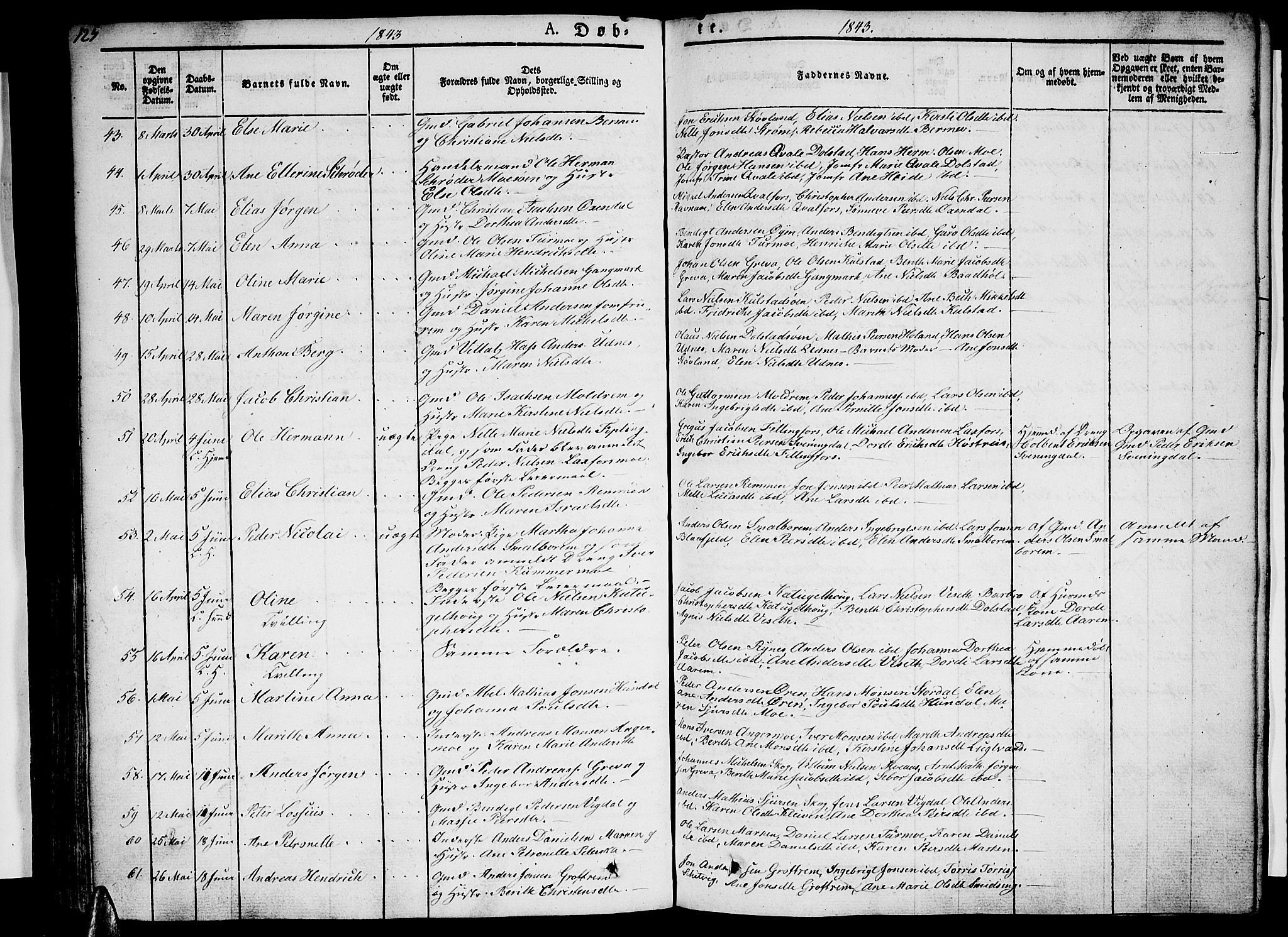 Ministerialprotokoller, klokkerbøker og fødselsregistre - Nordland, SAT/A-1459/820/L0289: Parish register (official) no. 820A10, 1826-1845, p. 125