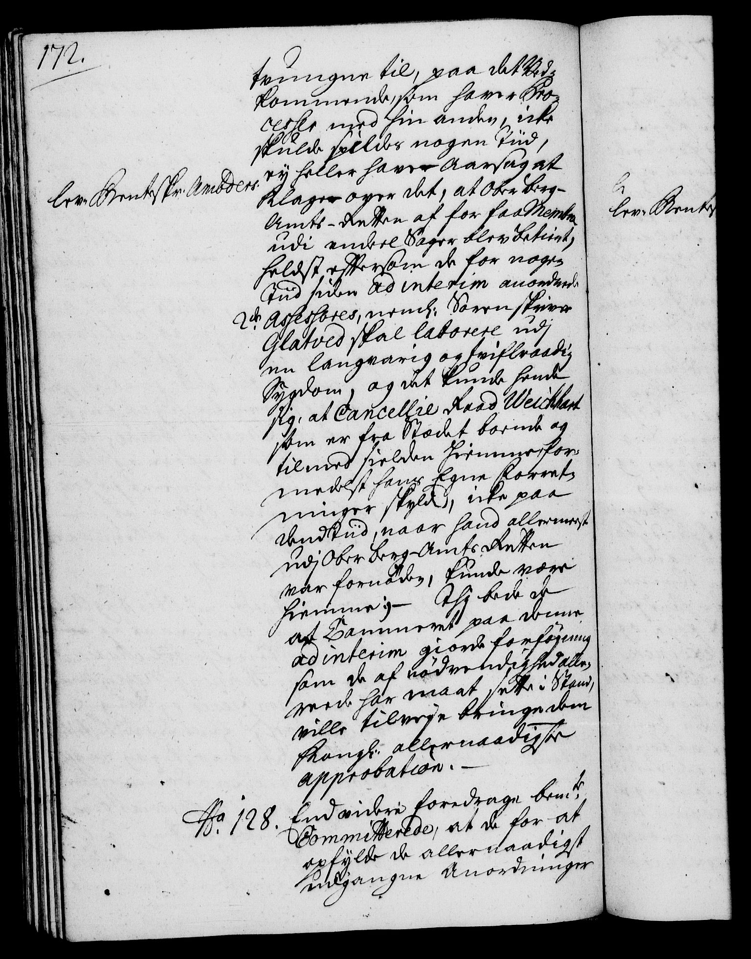 Rentekammeret, Kammerkanselliet, AV/RA-EA-3111/G/Gh/Gha/L0020: Norsk ekstraktmemorialprotokoll (merket RK 53.65), 1738-1739, p. 172