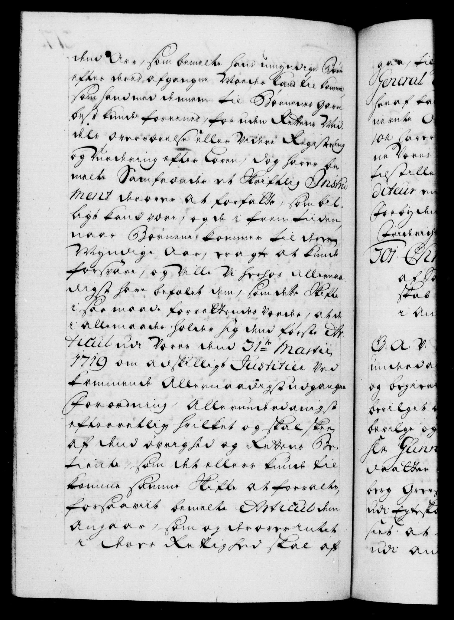 Danske Kanselli 1572-1799, AV/RA-EA-3023/F/Fc/Fca/Fcaa/L0025: Norske registre, 1726-1728, p. 217b