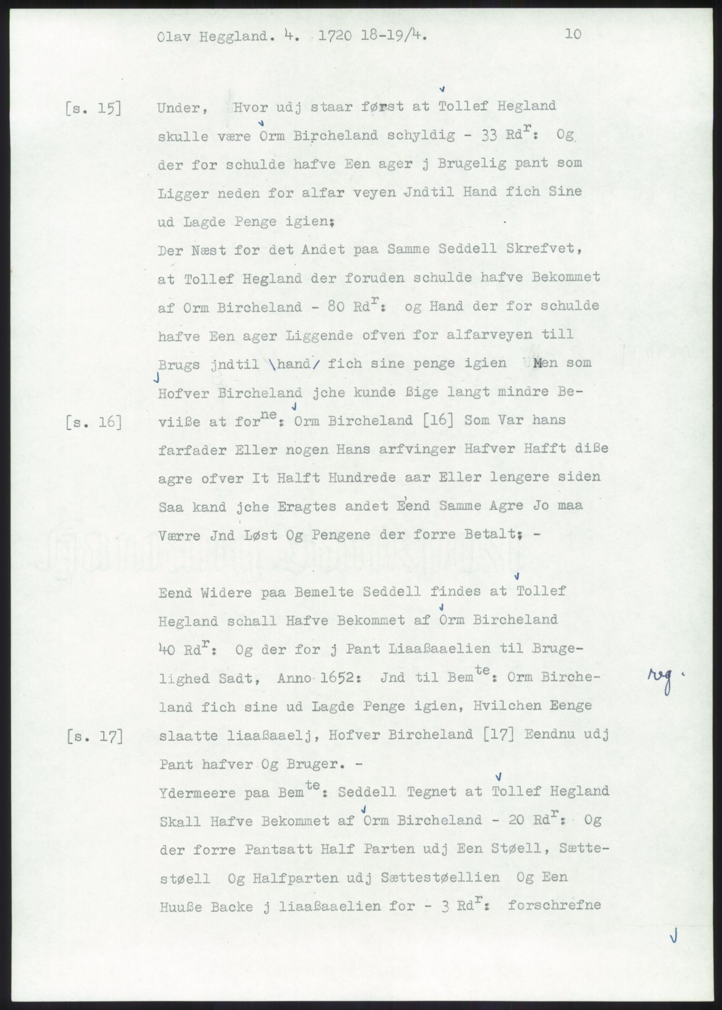 Samlinger til kildeutgivelse, Diplomavskriftsamlingen, AV/RA-EA-4053/H/Ha, p. 1561