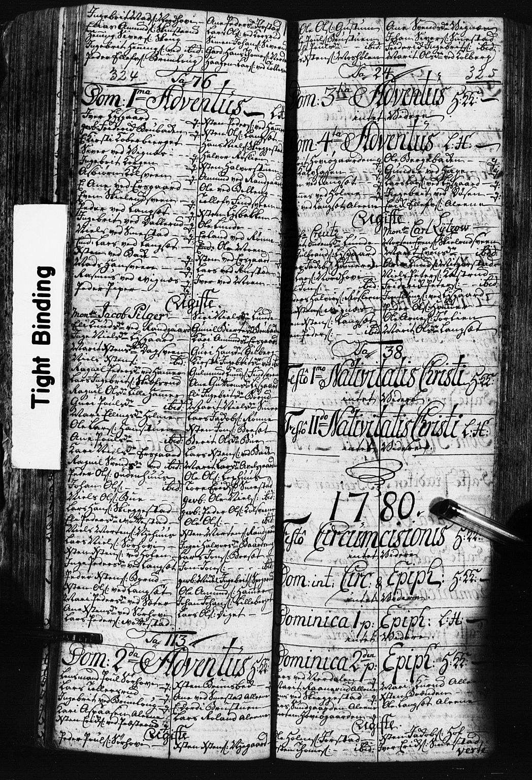 Fåberg prestekontor, SAH/PREST-086/H/Ha/Hab/L0003: Parish register (copy) no. 3, 1768-1796, p. 324-325