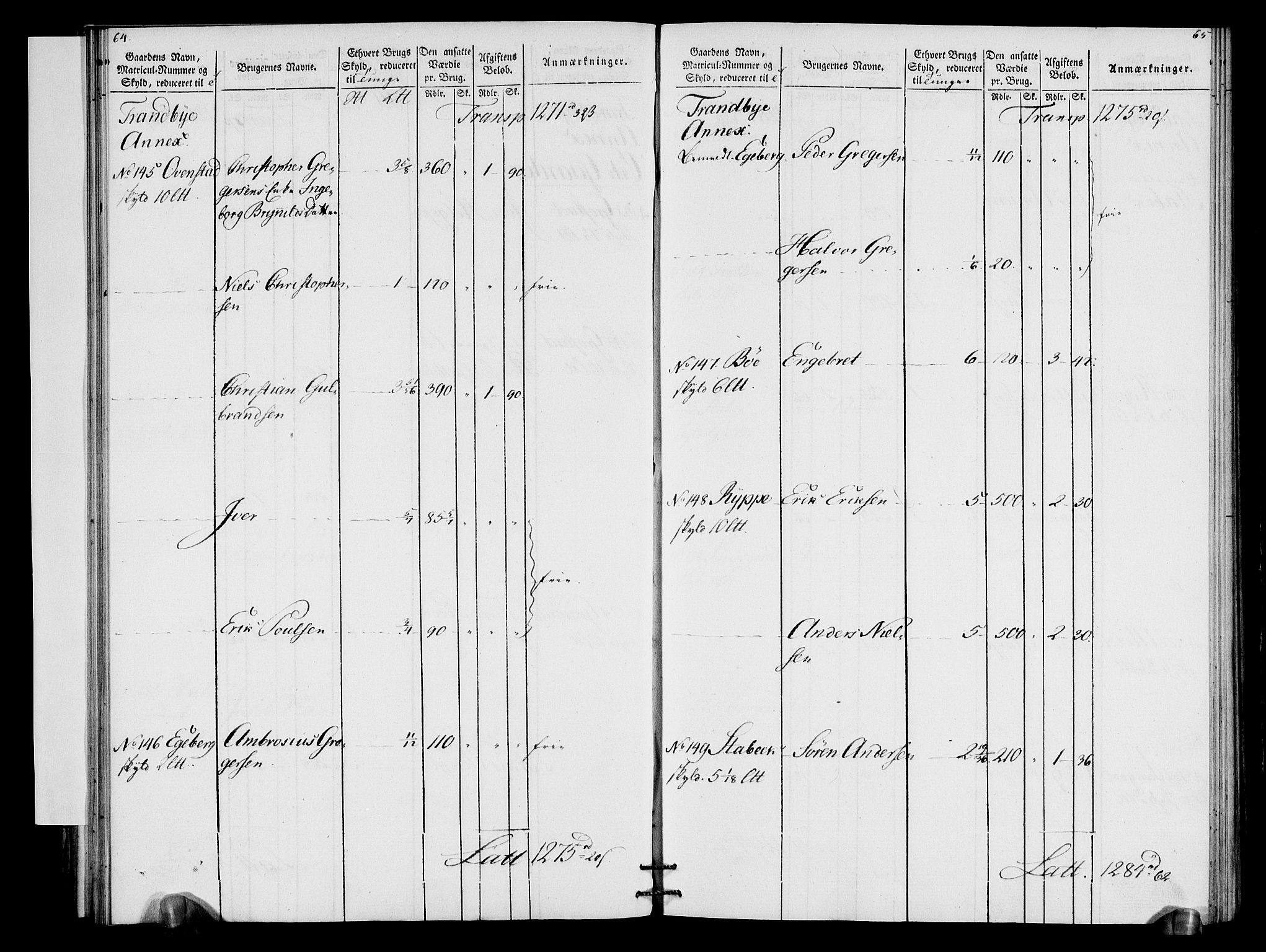 Rentekammeret inntil 1814, Realistisk ordnet avdeling, AV/RA-EA-4070/N/Ne/Nea/L0066: Buskerud fogderi. Oppebørselsregister for Lier, Røyken og Hurum prestegjeld, 1803-1804, p. 36