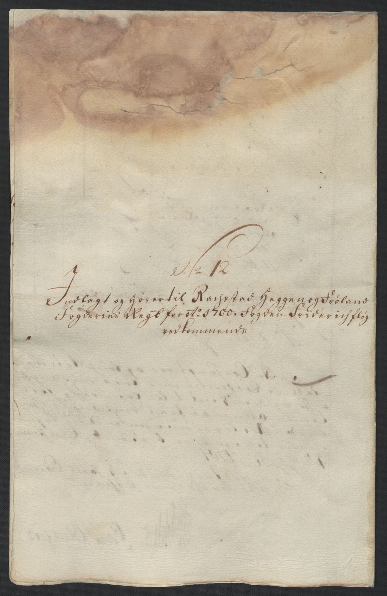 Rentekammeret inntil 1814, Reviderte regnskaper, Fogderegnskap, AV/RA-EA-4092/R07/L0291: Fogderegnskap Rakkestad, Heggen og Frøland, 1700, p. 27