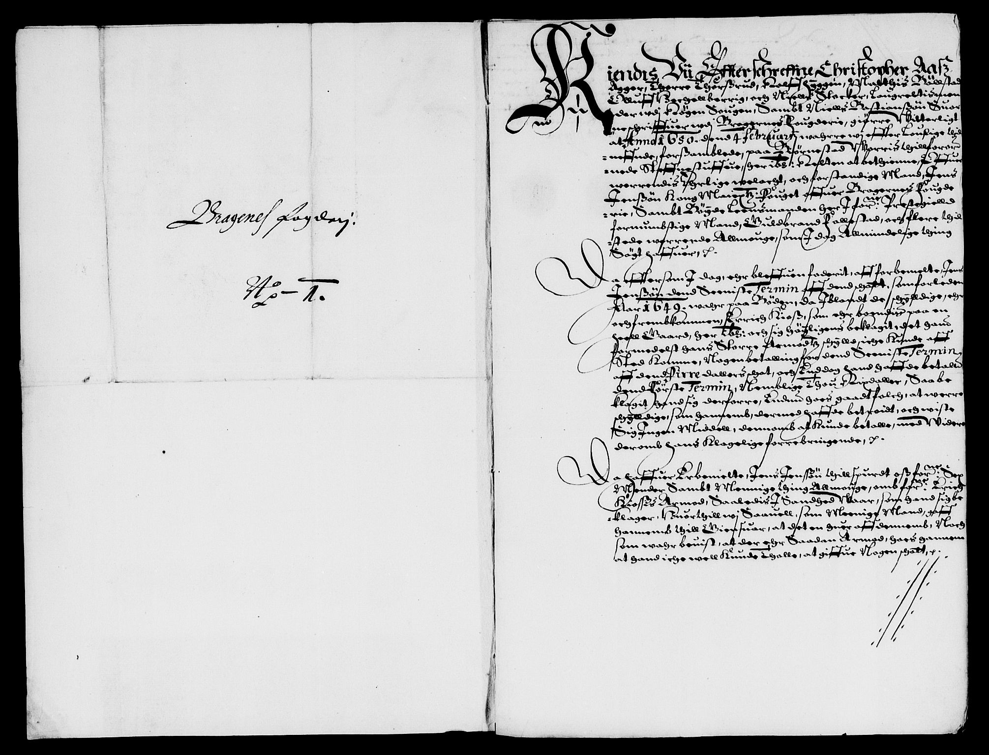 Rentekammeret inntil 1814, Reviderte regnskaper, Lensregnskaper, RA/EA-5023/R/Rb/Rba/L0198: Akershus len, 1648-1650