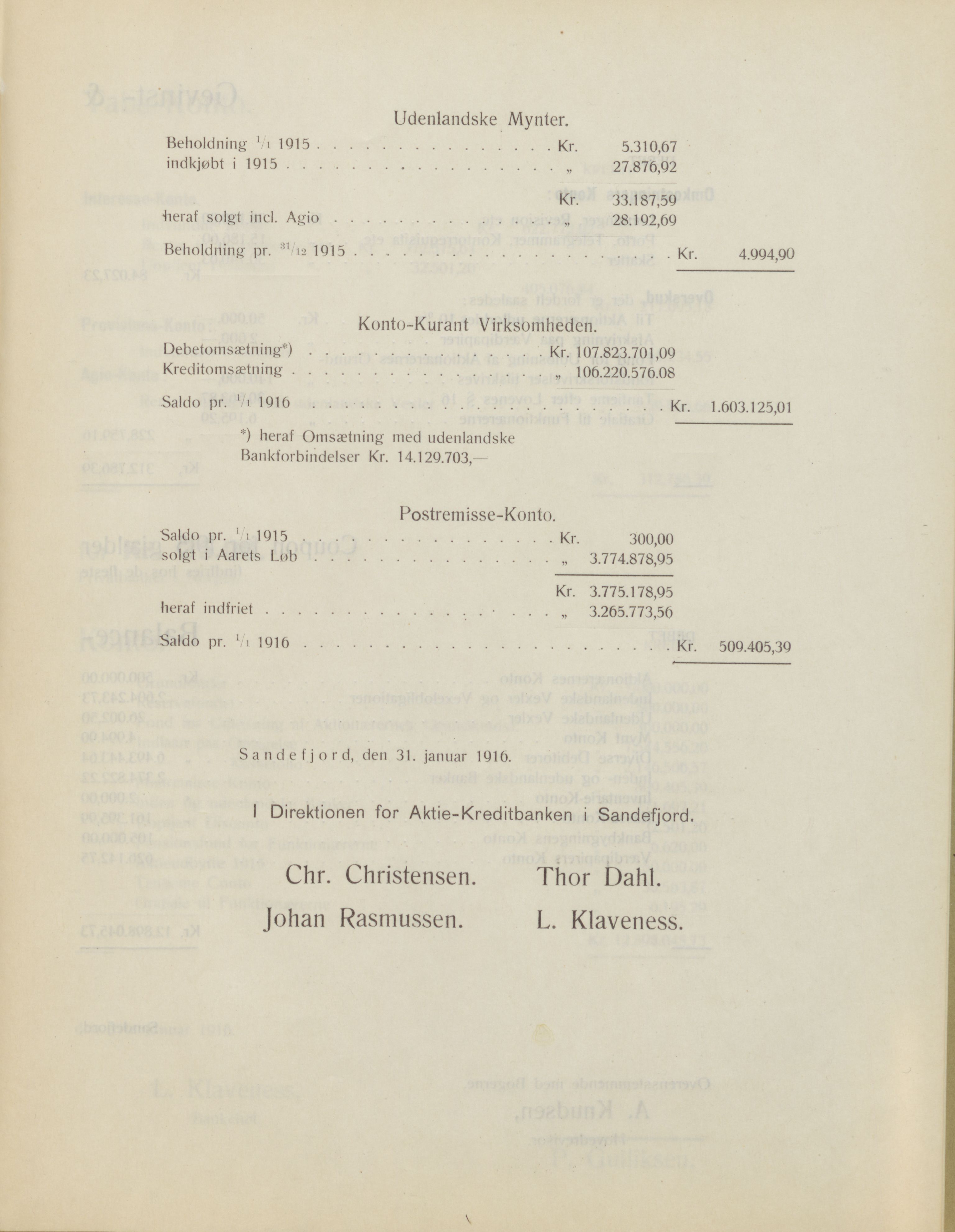 Privatbanken i Sandefjord AS, VEMU/ARS-A-1256/X/L0001: Årsberetninger, 1912-1929, p. 28