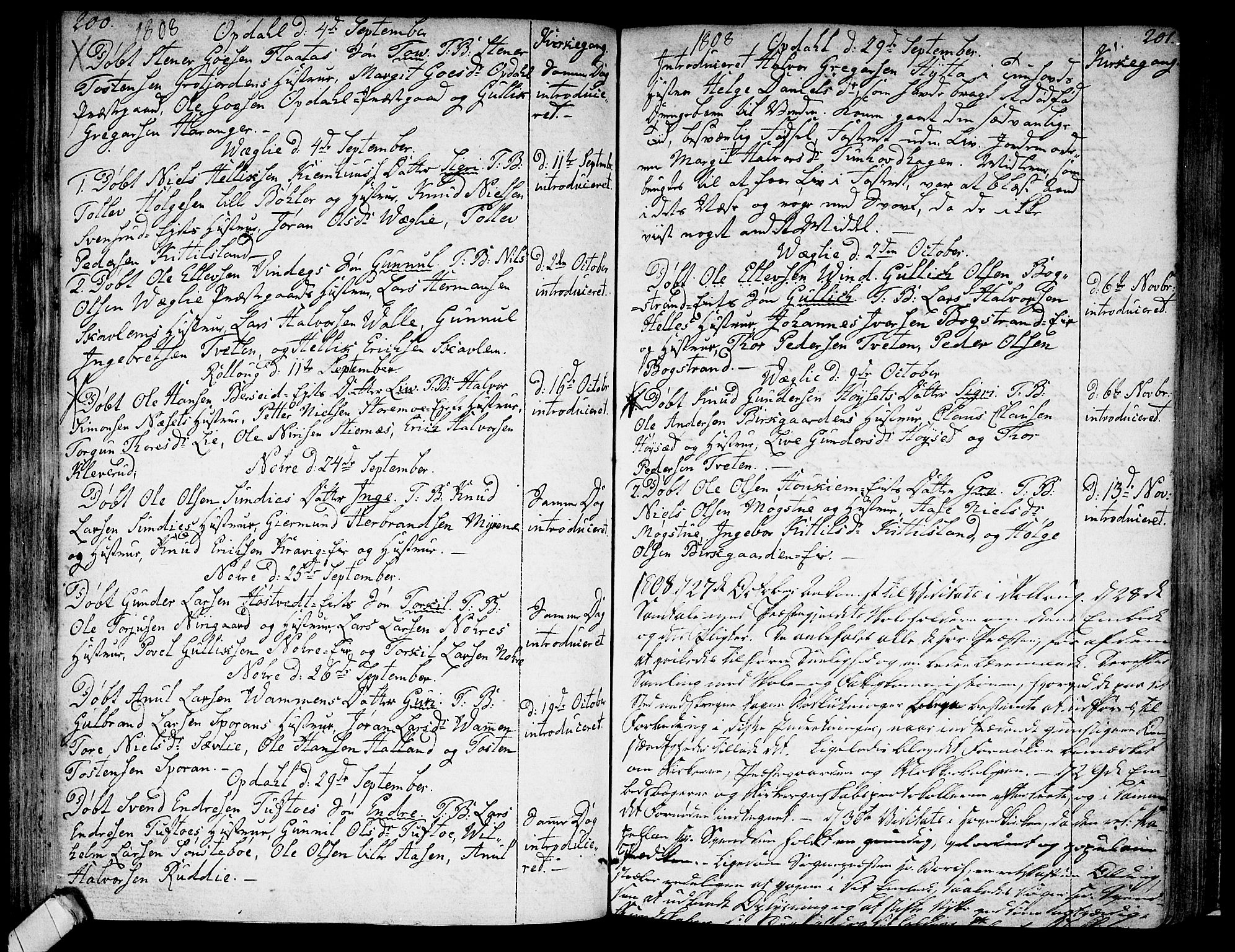 Rollag kirkebøker, AV/SAKO-A-240/F/Fa/L0005: Parish register (official) no. I 5, 1792-1814, p. 200-201