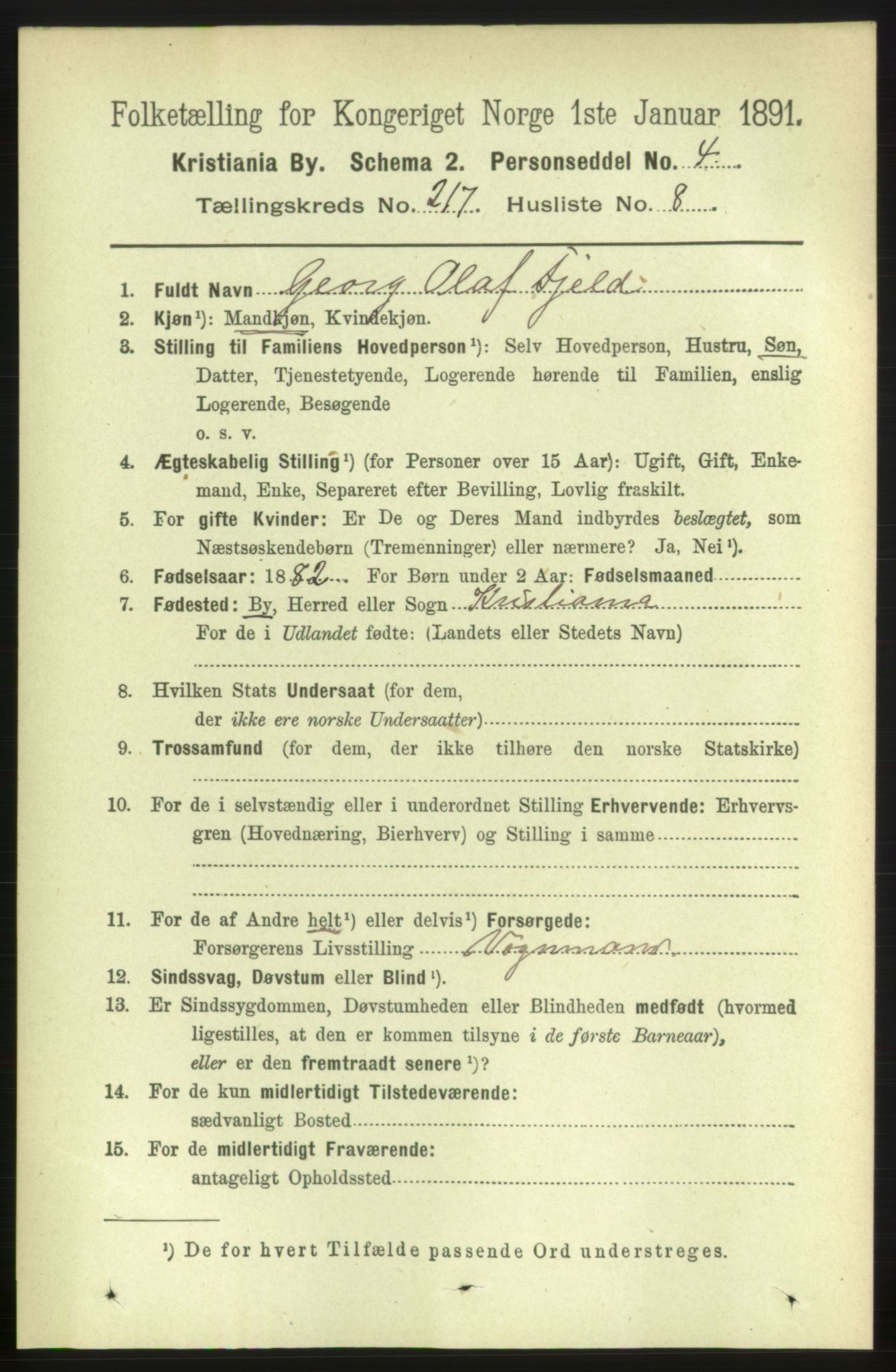 RA, 1891 census for 0301 Kristiania, 1891, p. 128442