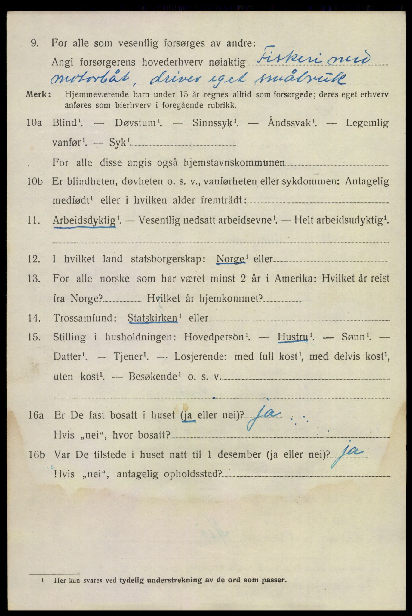 SAKO, 1920 census for Sandeherred, 1920, p. 14695