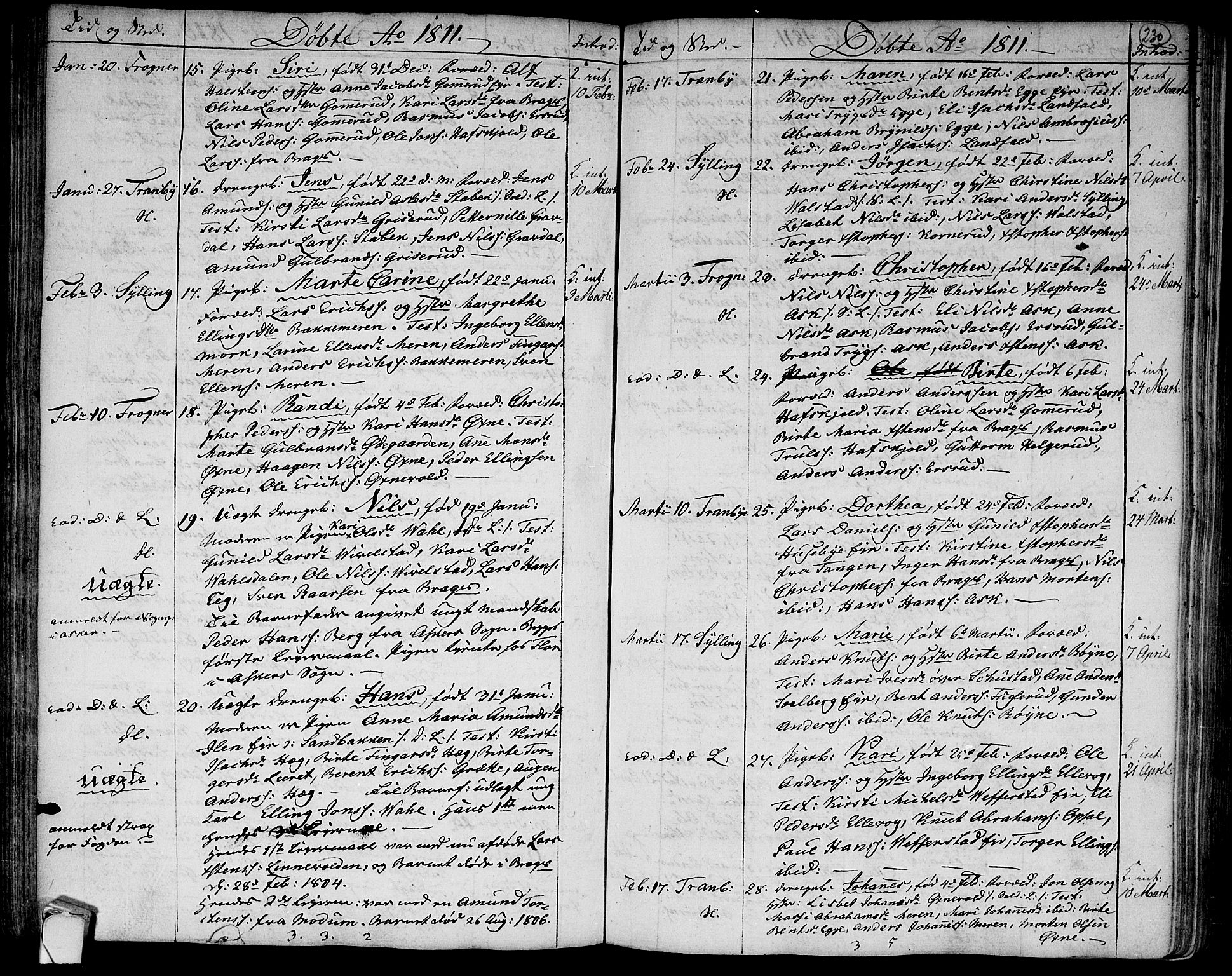 Lier kirkebøker, SAKO/A-230/F/Fa/L0007: Parish register (official) no. I 7, 1794-1813, p. 230