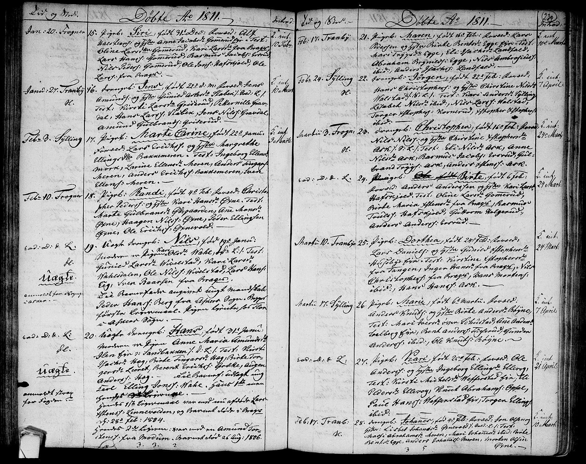 Lier kirkebøker, AV/SAKO-A-230/F/Fa/L0007: Parish register (official) no. I 7, 1794-1813, p. 230