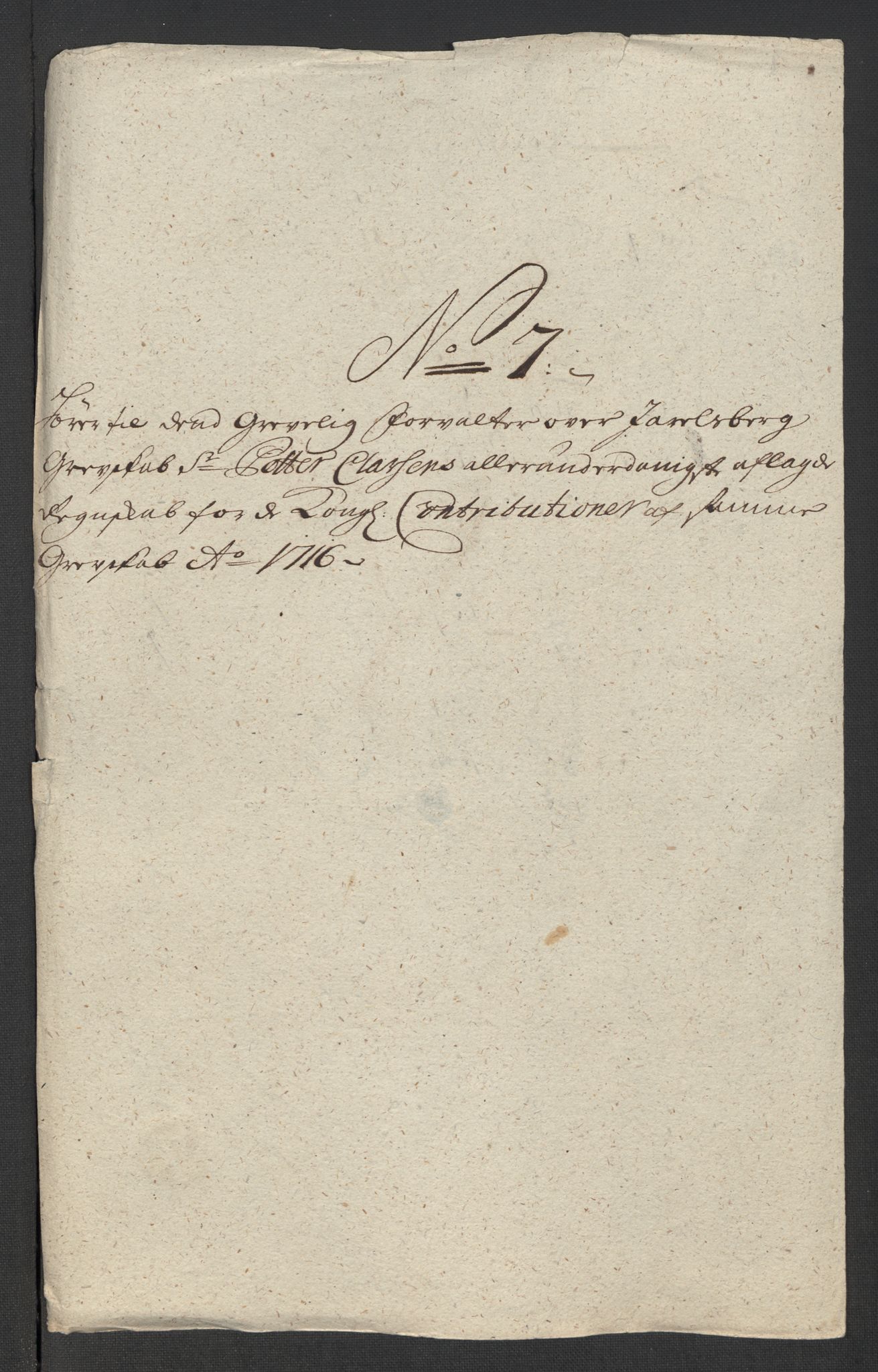Rentekammeret inntil 1814, Reviderte regnskaper, Fogderegnskap, RA/EA-4092/R32/L1880: Fogderegnskap Jarlsberg grevskap, 1716, p. 127