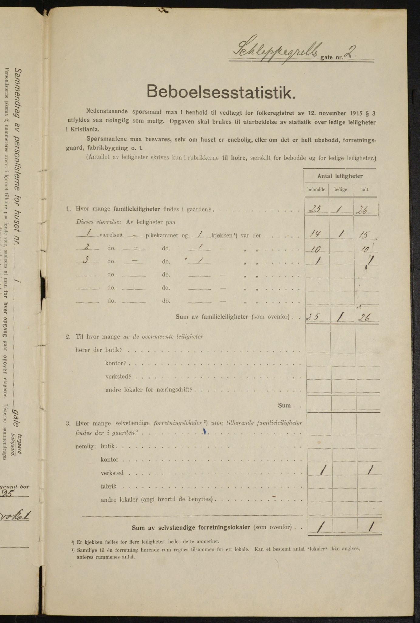 OBA, Municipal Census 1916 for Kristiania, 1916, p. 91782