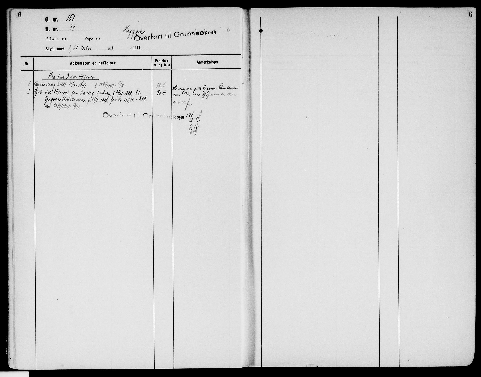 Sør-Østerdal sorenskriveri, SAH/TING-018/H/Ha/Haa/L0033: Mortgage register no. 15, 1922-1954, p. 6