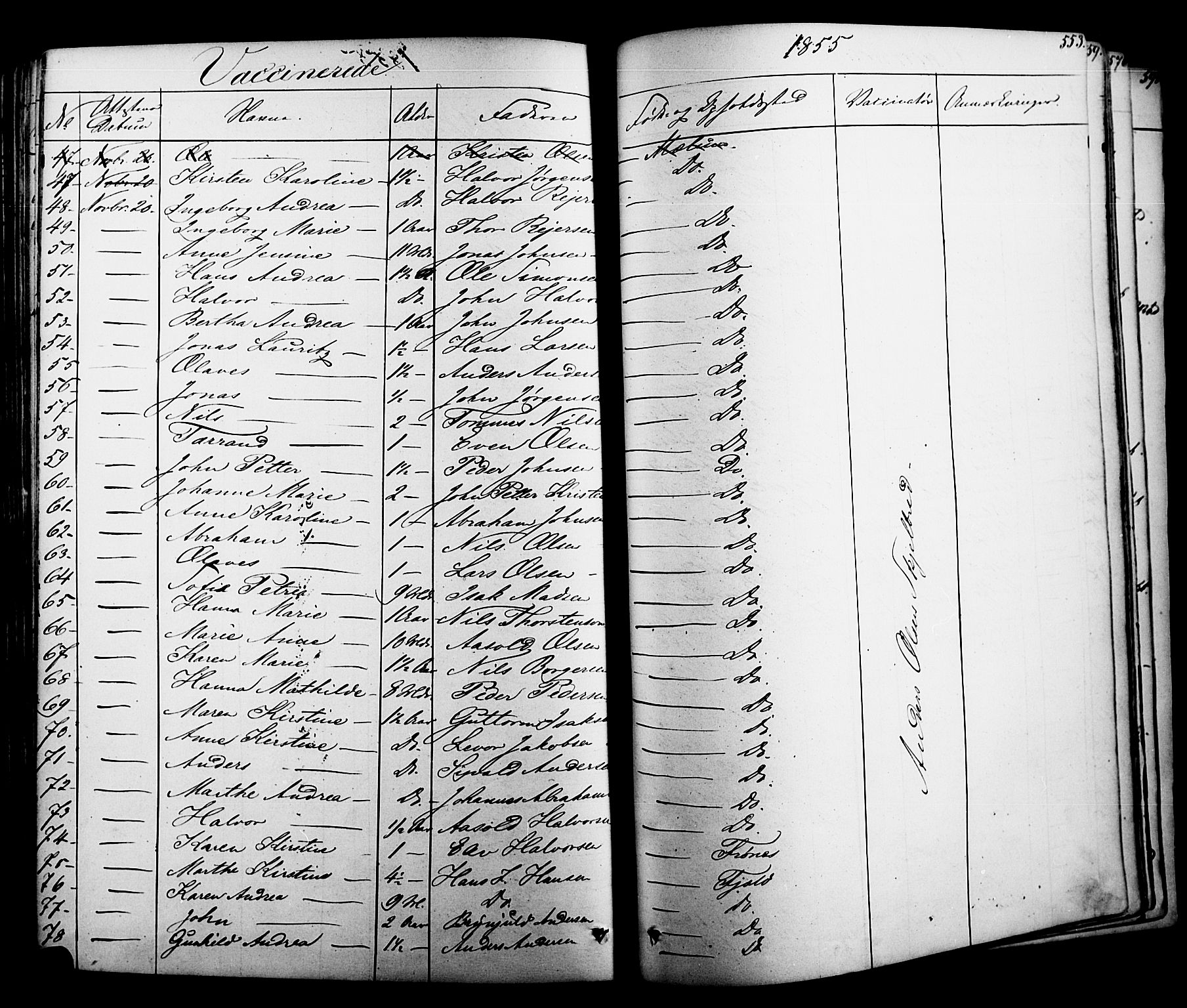 Solum kirkebøker, SAKO/A-306/F/Fa/L0006: Parish register (official) no. I 6, 1844-1855, p. 553