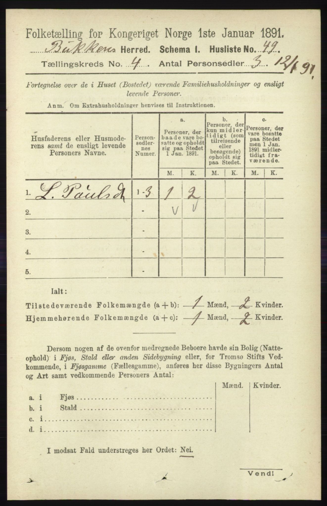 RA, 1891 census for 1145 Bokn, 1891, p. 857