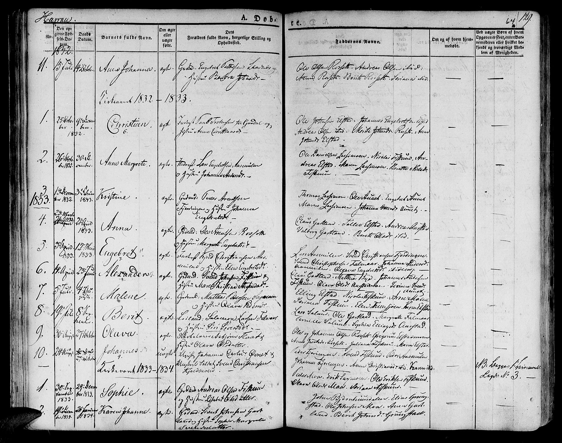 Ministerialprotokoller, klokkerbøker og fødselsregistre - Nord-Trøndelag, SAT/A-1458/758/L0510: Parish register (official) no. 758A01 /3, 1821-1841, p. 64