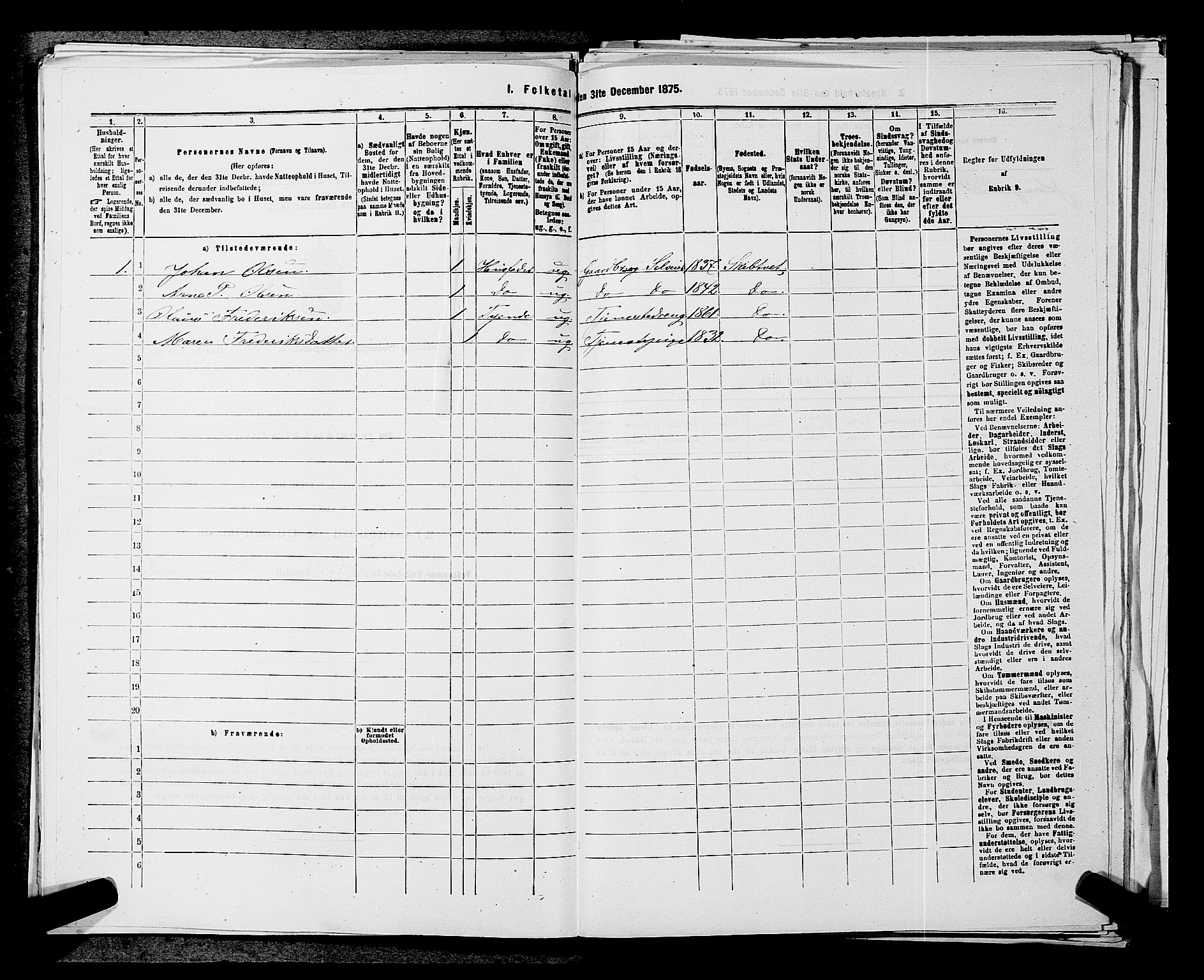 RA, 1875 census for 0127P Skiptvet, 1875, p. 927