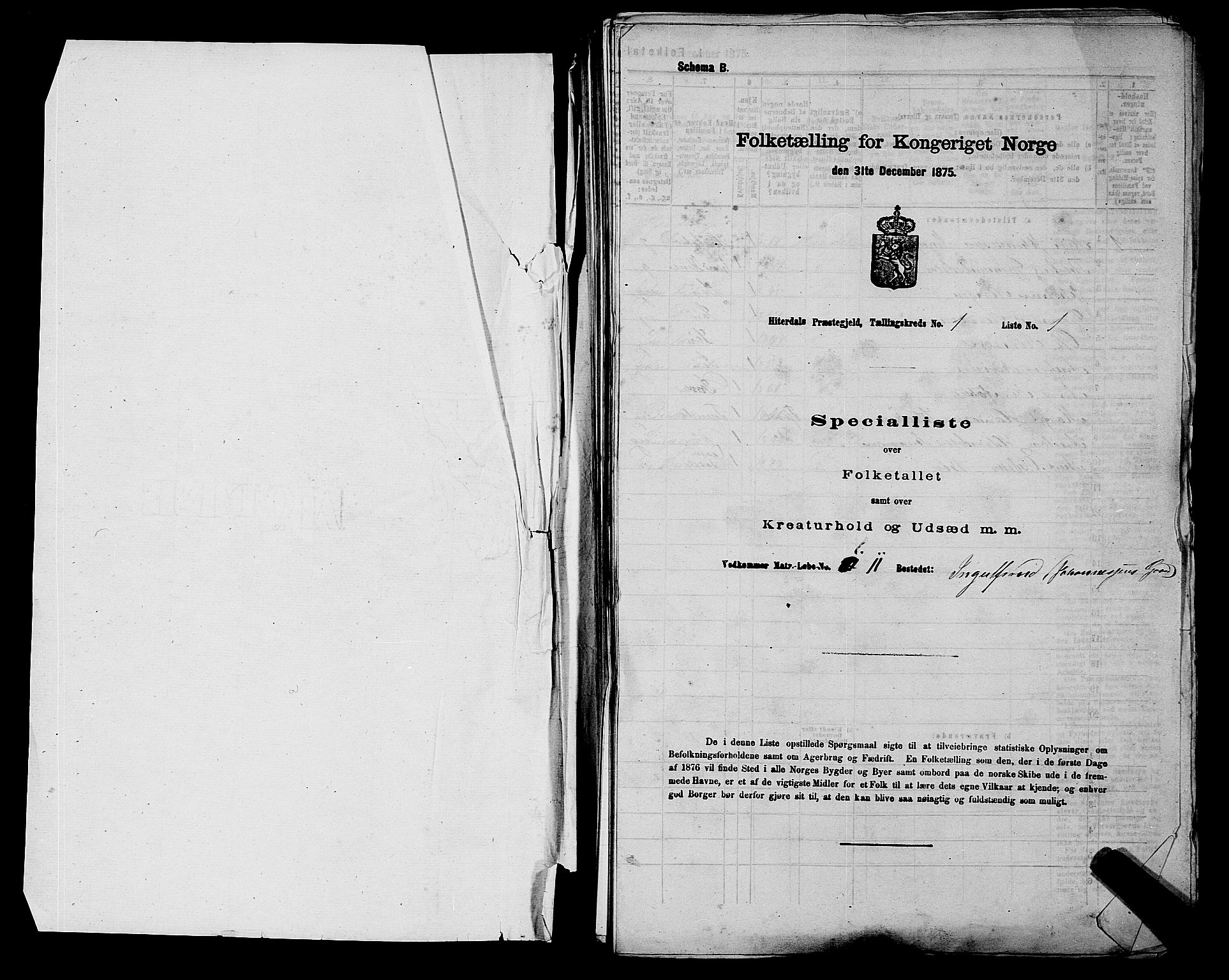 SAKO, 1875 census for 0823P Heddal, 1875, p. 39