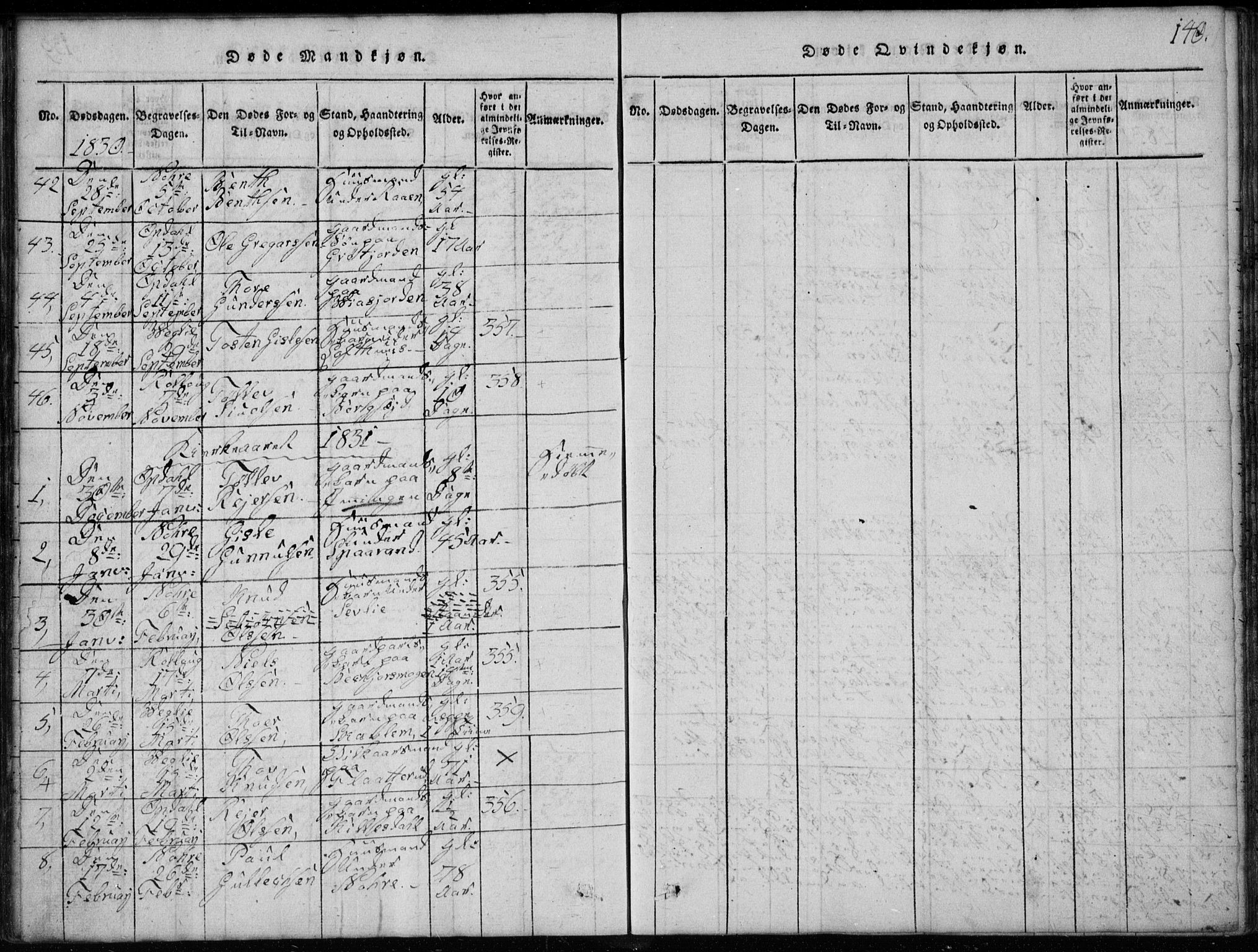 Rollag kirkebøker, AV/SAKO-A-240/G/Ga/L0001: Parish register (copy) no. I 1, 1814-1831, p. 140