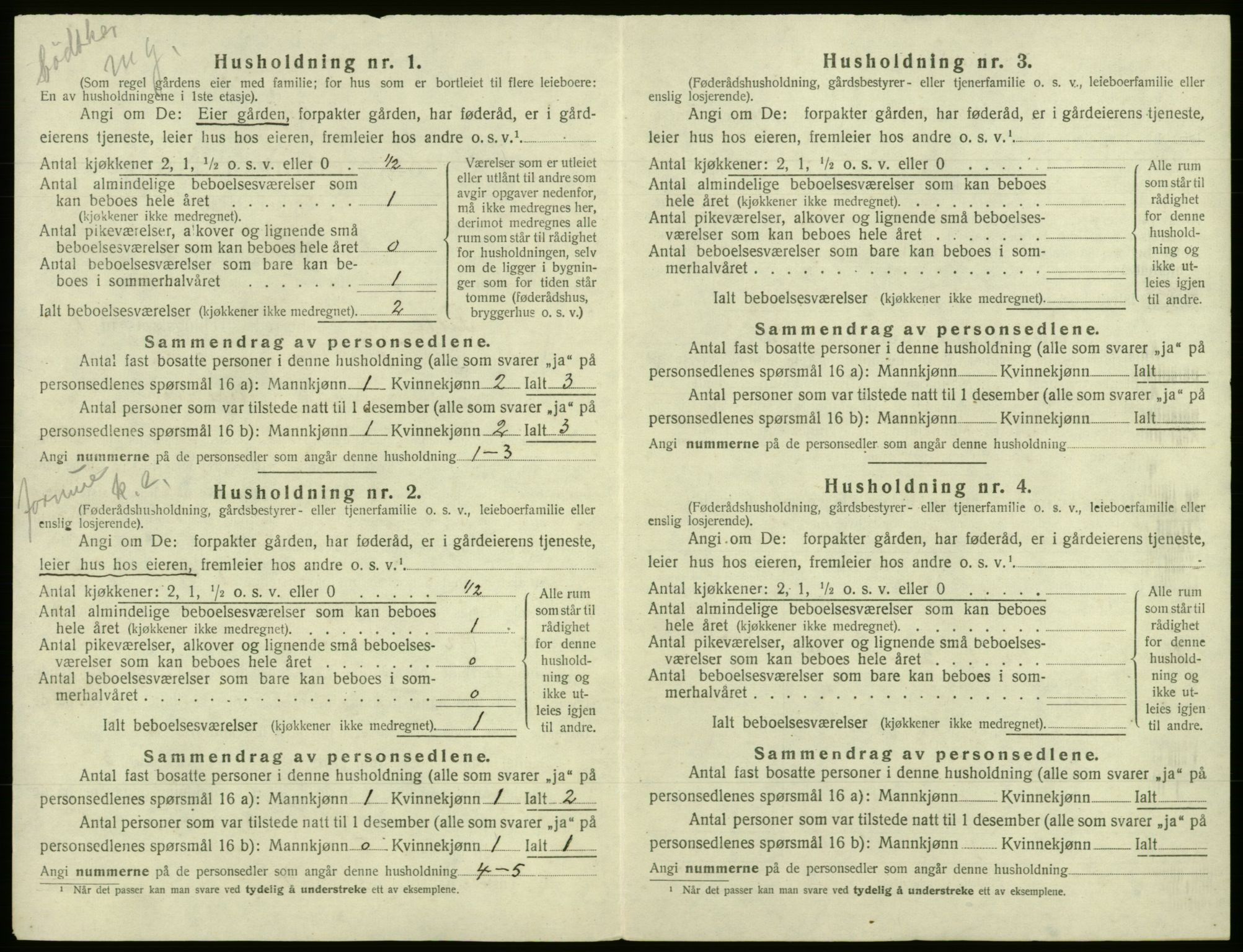 SAB, 1920 census for Fusa, 1920, p. 27