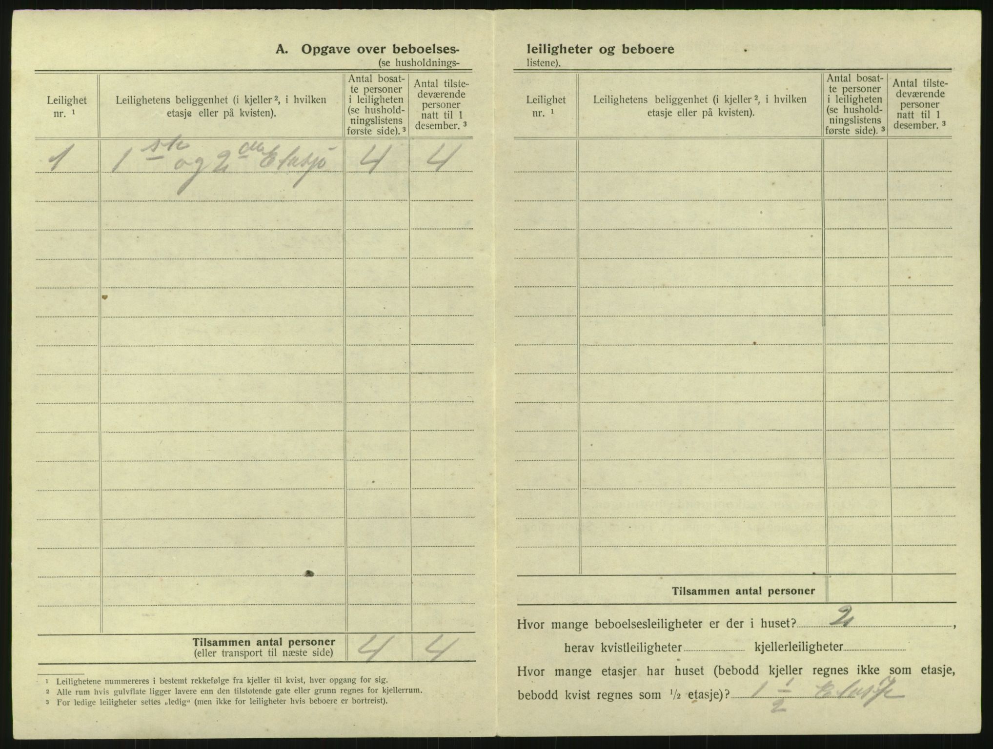 SAK, 1920 census for Arendal, 1920, p. 2349