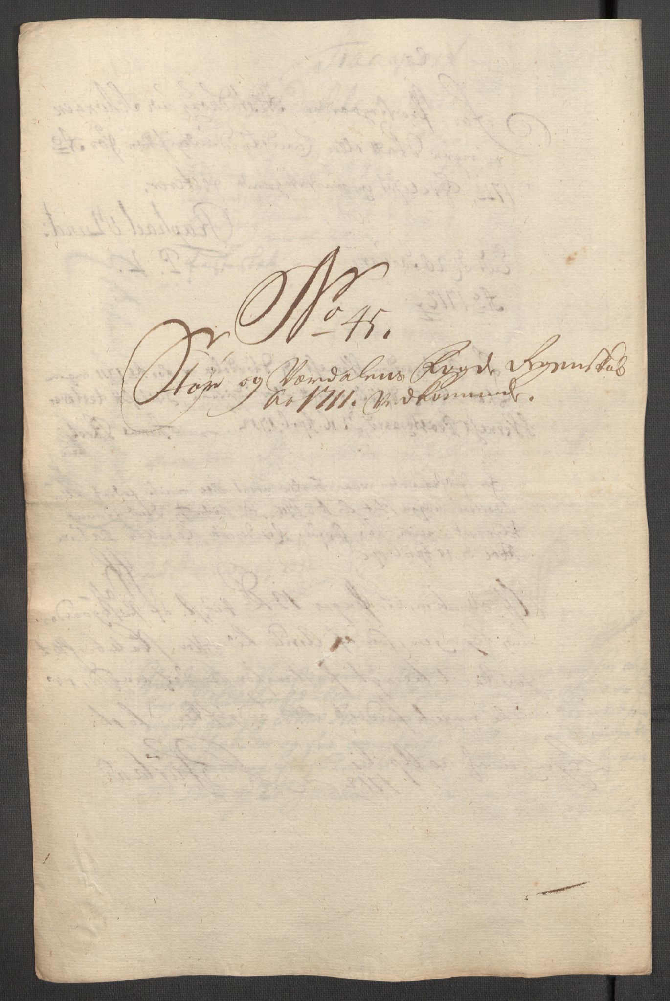 Rentekammeret inntil 1814, Reviderte regnskaper, Fogderegnskap, AV/RA-EA-4092/R62/L4201: Fogderegnskap Stjørdal og Verdal, 1711, p. 211