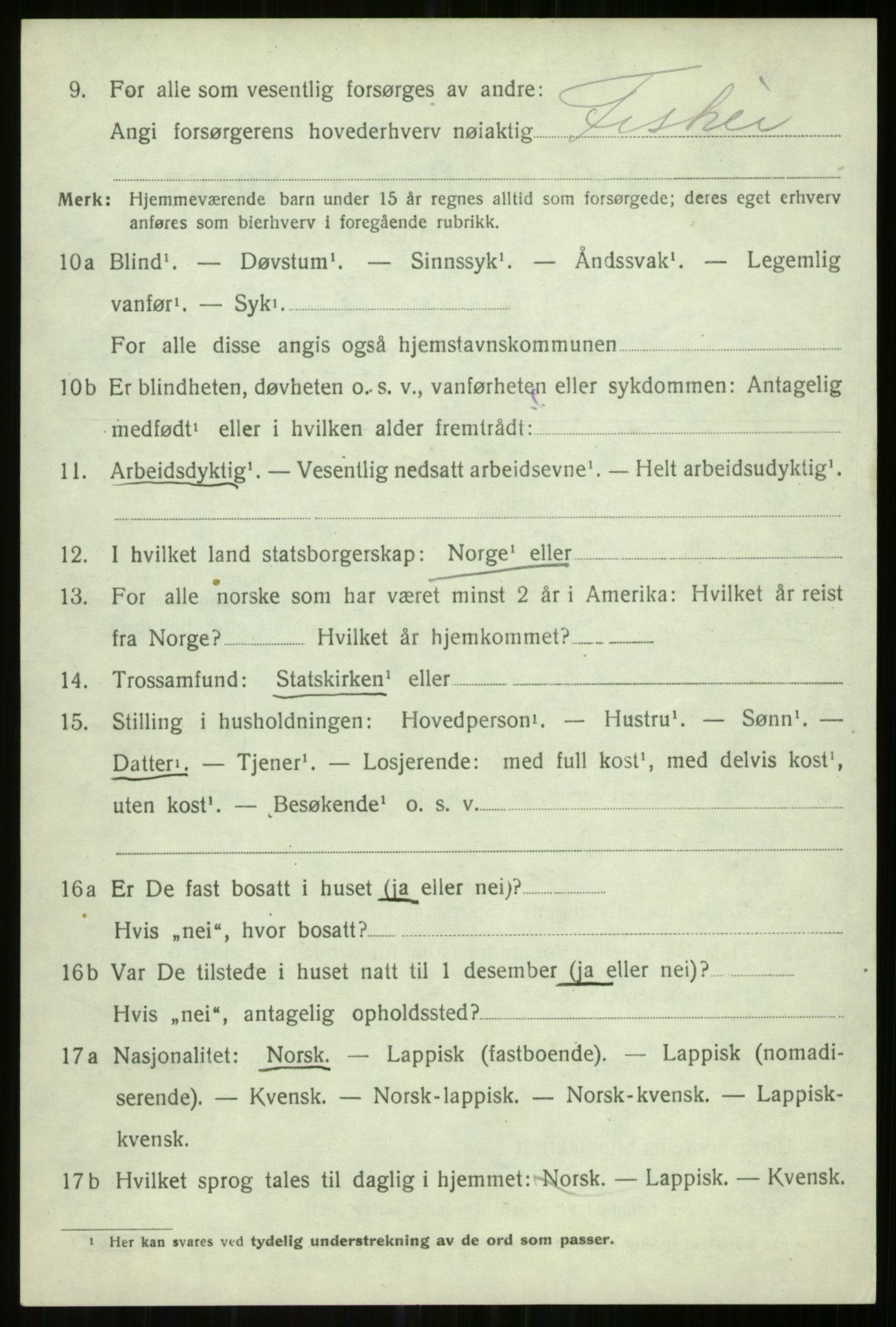 SATØ, 1920 census for Helgøy, 1920, p. 3232