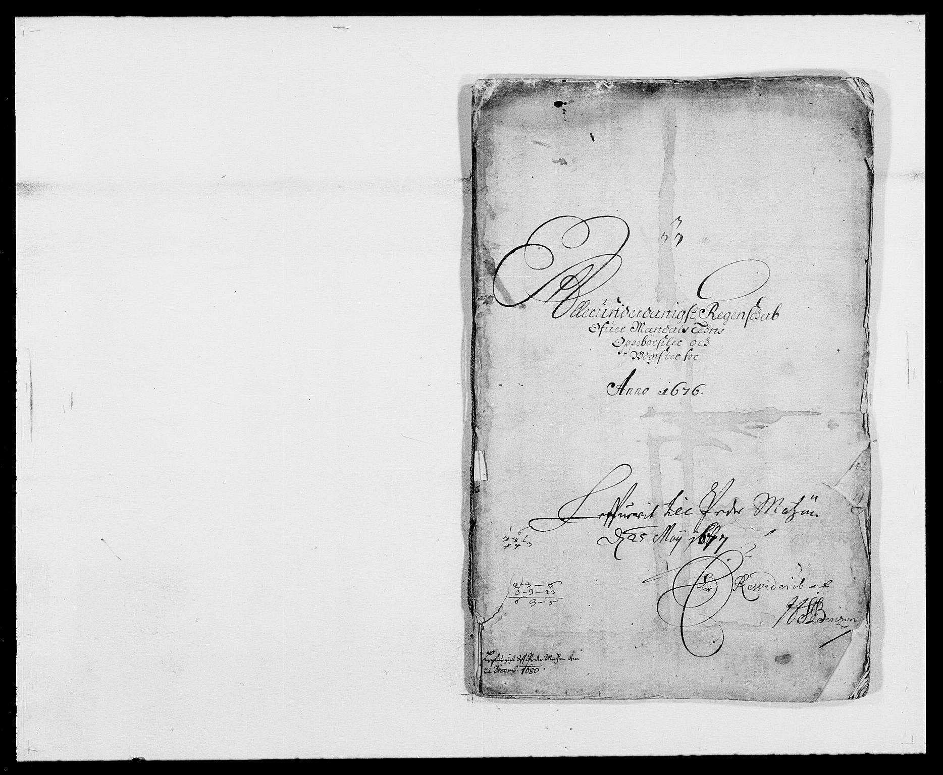 Rentekammeret inntil 1814, Reviderte regnskaper, Fogderegnskap, RA/EA-4092/R42/L2540: Mandal fogderi, 1676-1680, p. 1