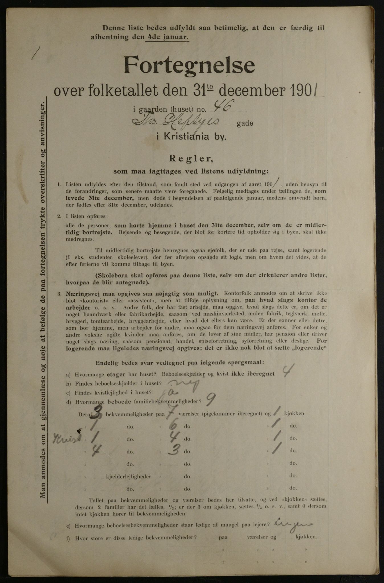 OBA, Municipal Census 1901 for Kristiania, 1901, p. 16732