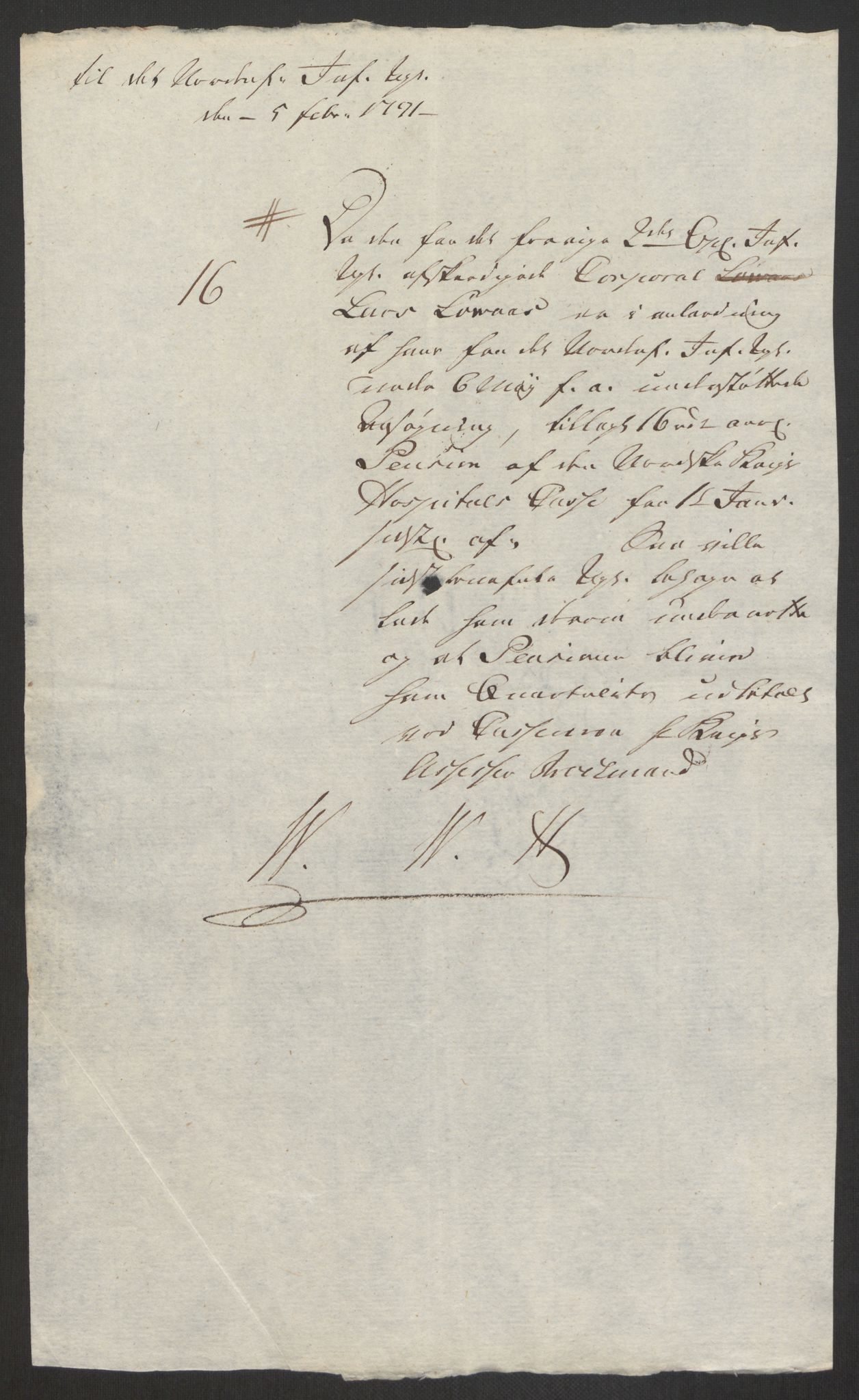 Forsvaret, Den norske kvesthuskasse/krigshospitalkasse, AV/RA-RAFA-1887/F/Fa/L0008: Konsepter, 1790-1793, p. 370