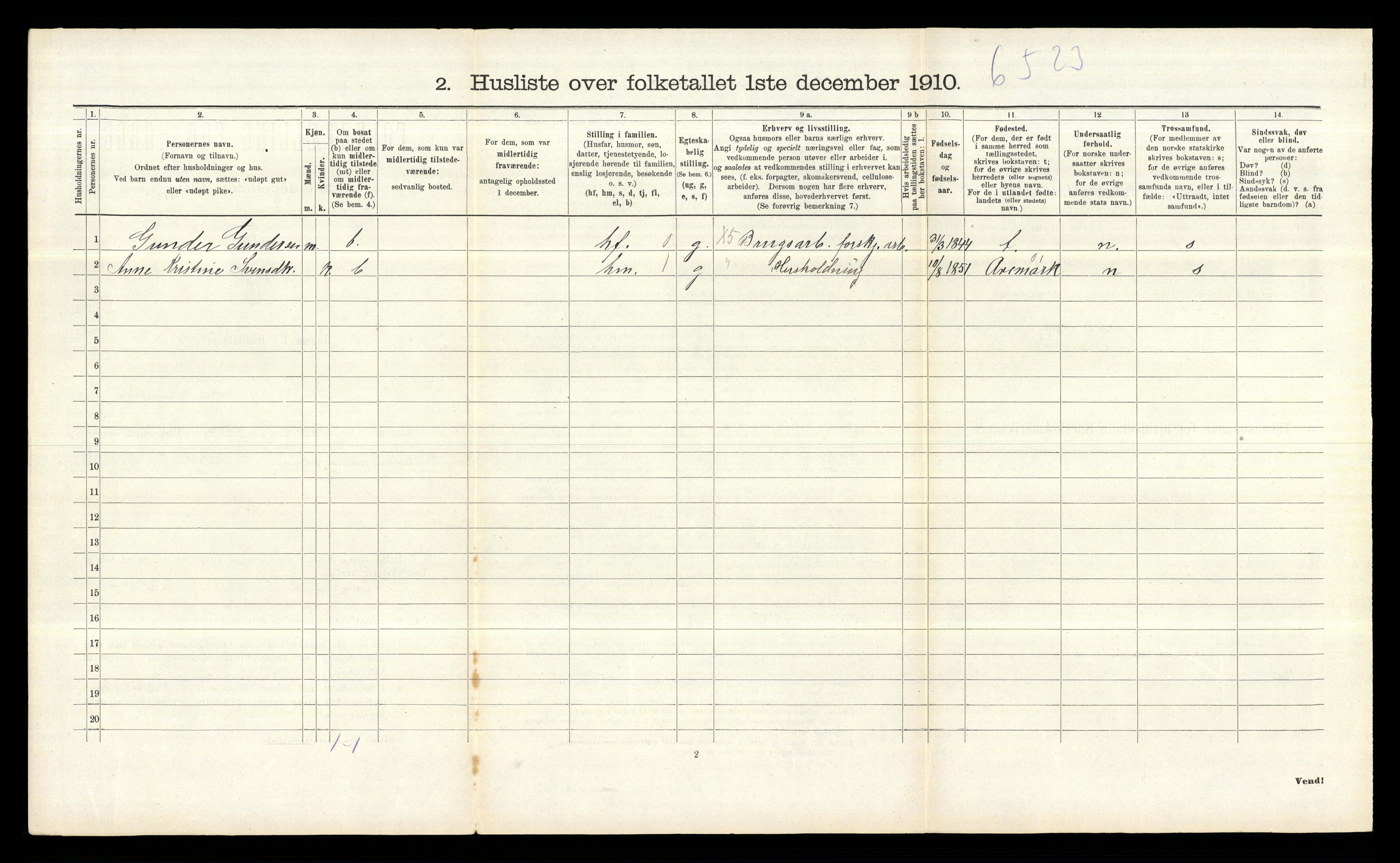 RA, 1910 census for Skjeberg, 1910, p. 385
