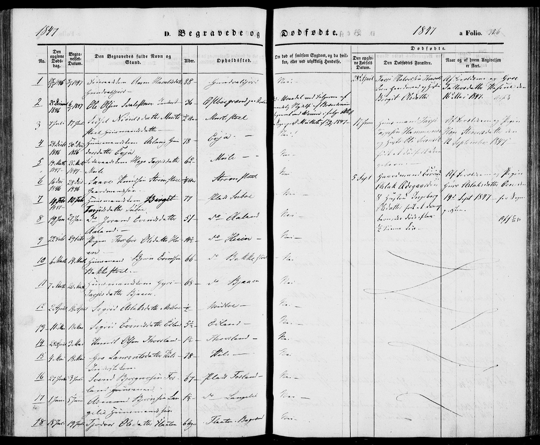 Vinje kirkebøker, SAKO/A-312/F/Fa/L0004: Parish register (official) no. I 4, 1843-1869, p. 326