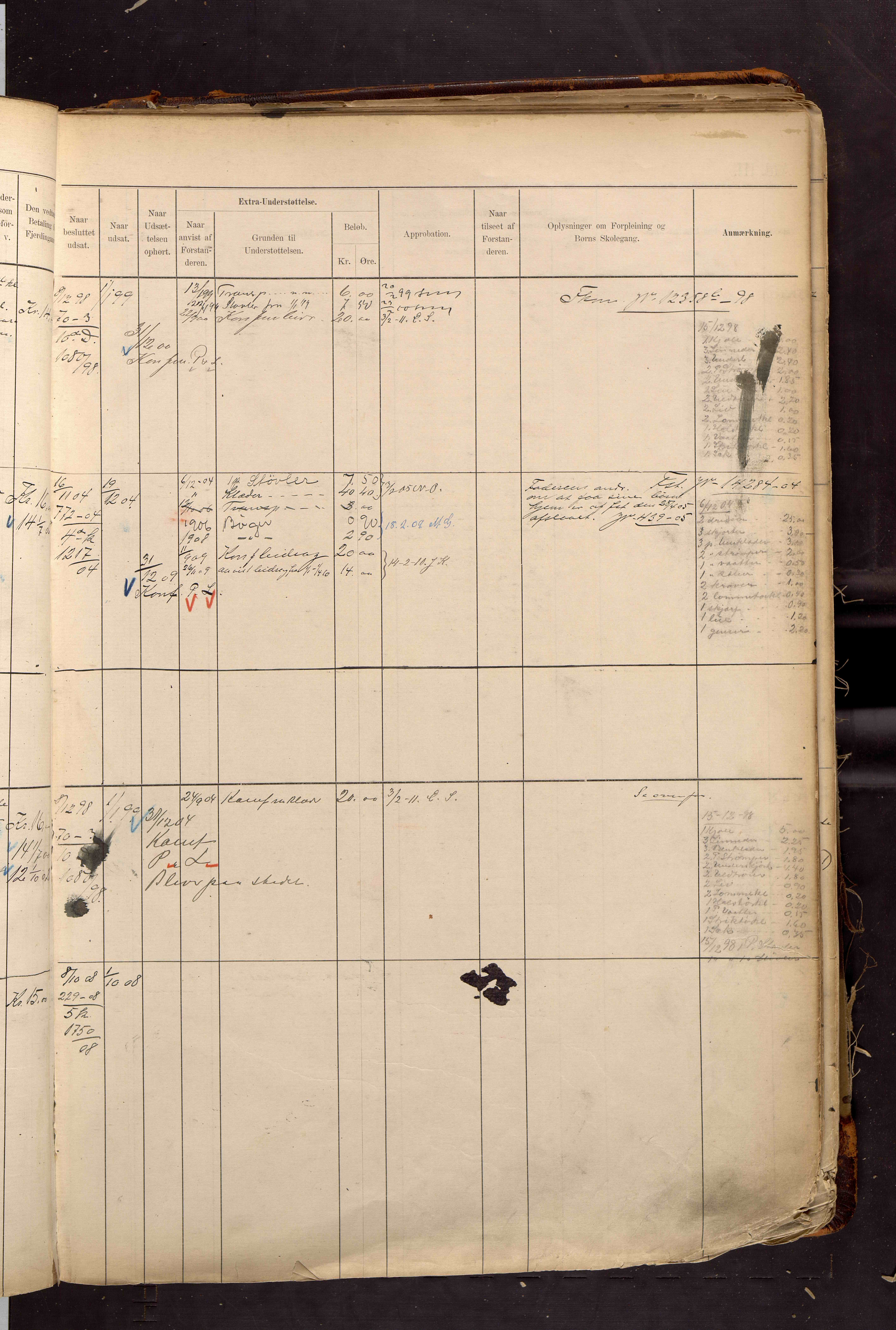 Fattigvesenet, OBA/A-20045/H/Hd/L0007: Manntallsprotokoll. Mnr. 1001-1604, 1897-1910, p. 482