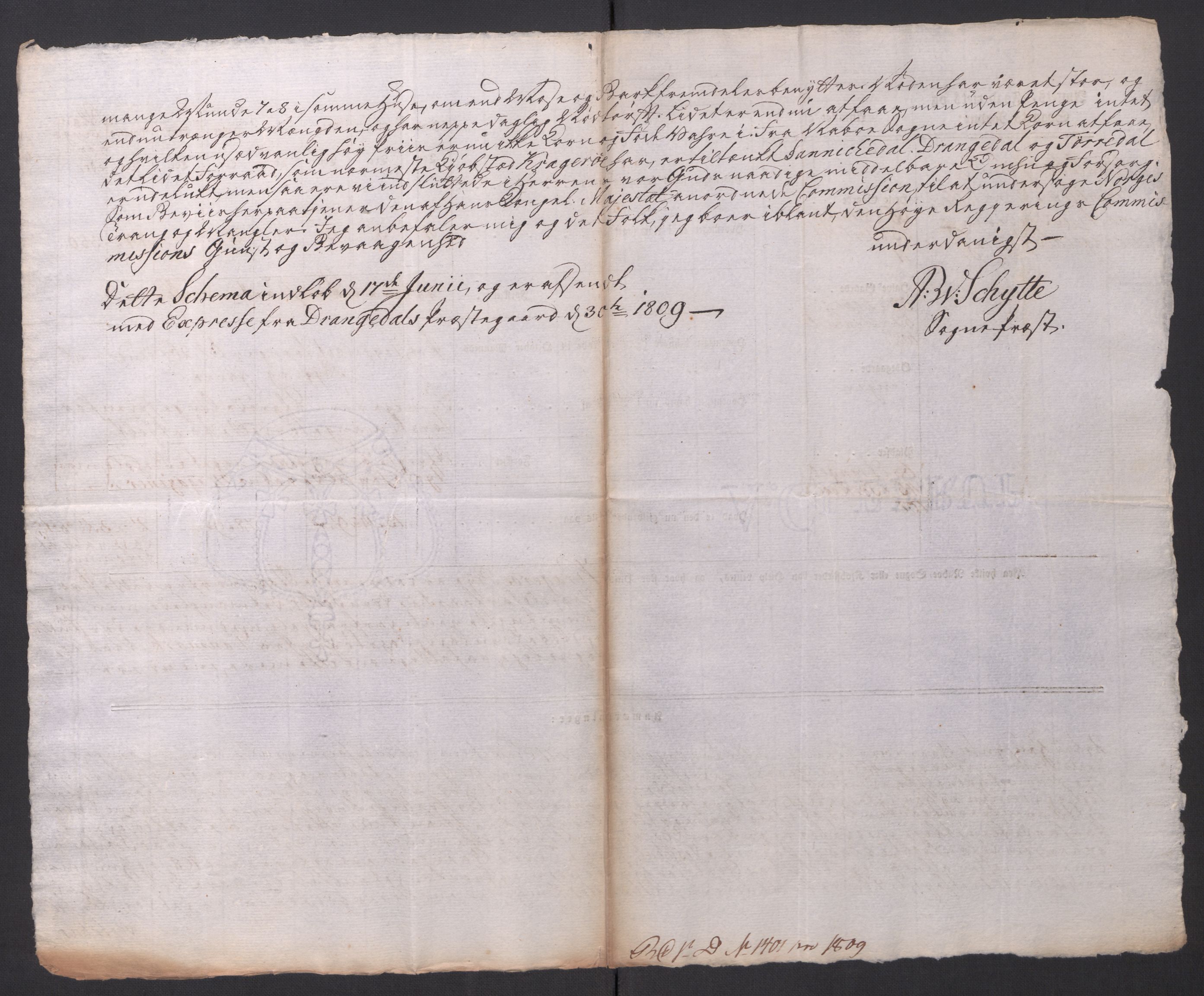 Regjeringskommisjonen 1807-1810, 1. kontor/byrå, AV/RA-EA-2871/Dd/L0014: Kornavl: De utfyldte skjemaer fra sognekommisjonene i Kristiania og Kristiansand stift, 1809, p. 264