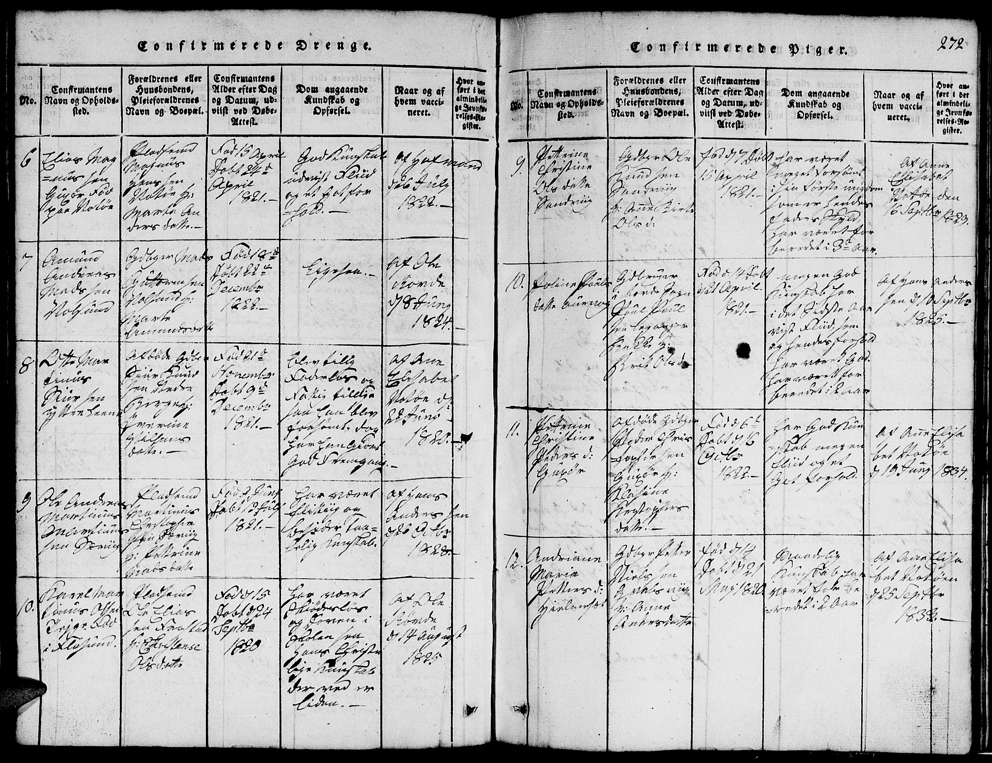 Ministerialprotokoller, klokkerbøker og fødselsregistre - Møre og Romsdal, AV/SAT-A-1454/507/L0078: Parish register (copy) no. 507C01, 1816-1840, p. 272