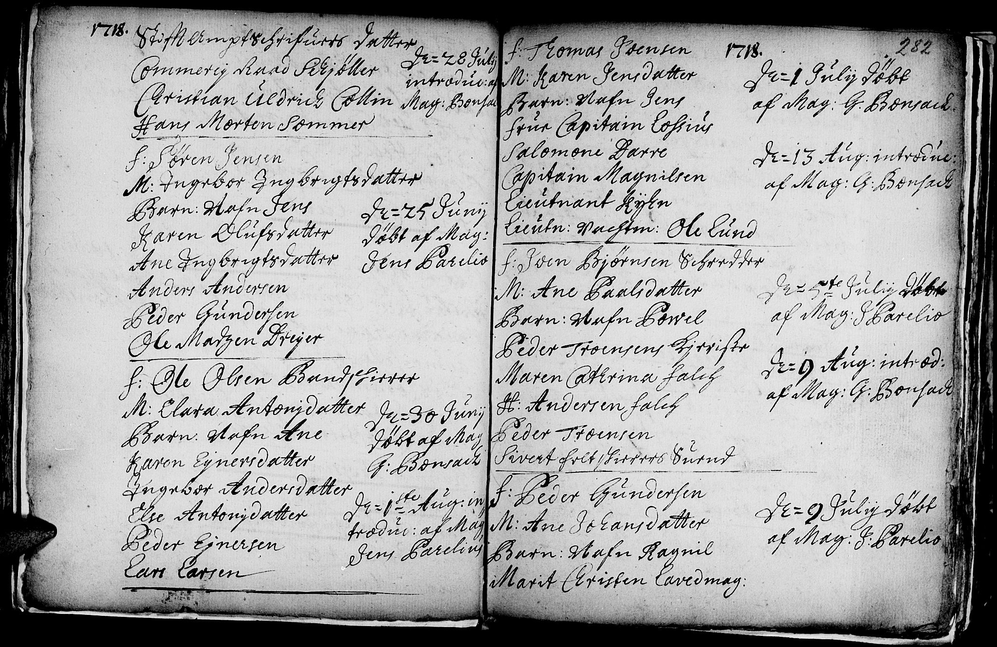 Ministerialprotokoller, klokkerbøker og fødselsregistre - Sør-Trøndelag, AV/SAT-A-1456/601/L0035: Parish register (official) no. 601A03, 1713-1728, p. 282