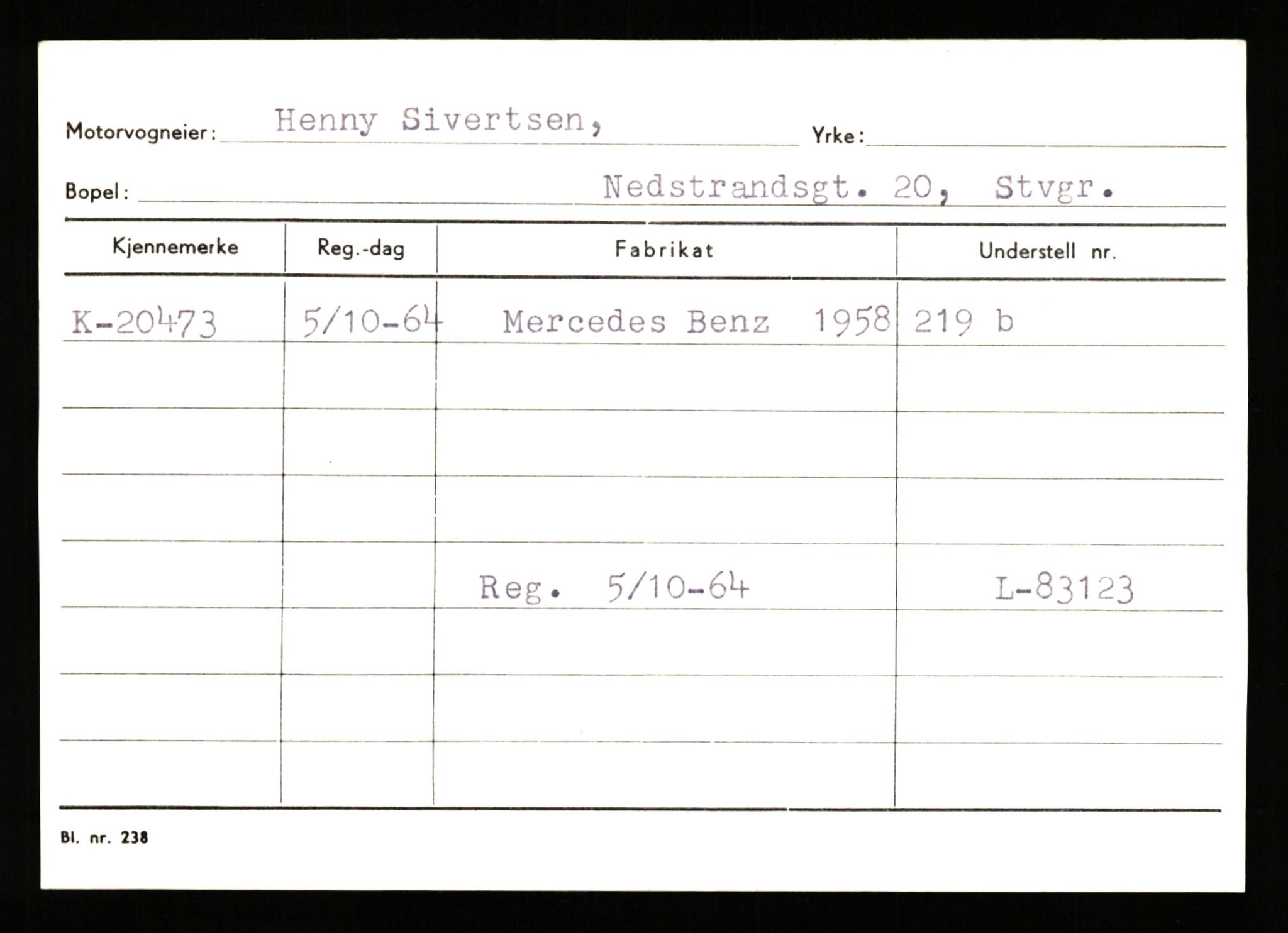 Stavanger trafikkstasjon, AV/SAST-A-101942/0/G/L0004: Registreringsnummer: 15497 - 22957, 1930-1971, p. 2246