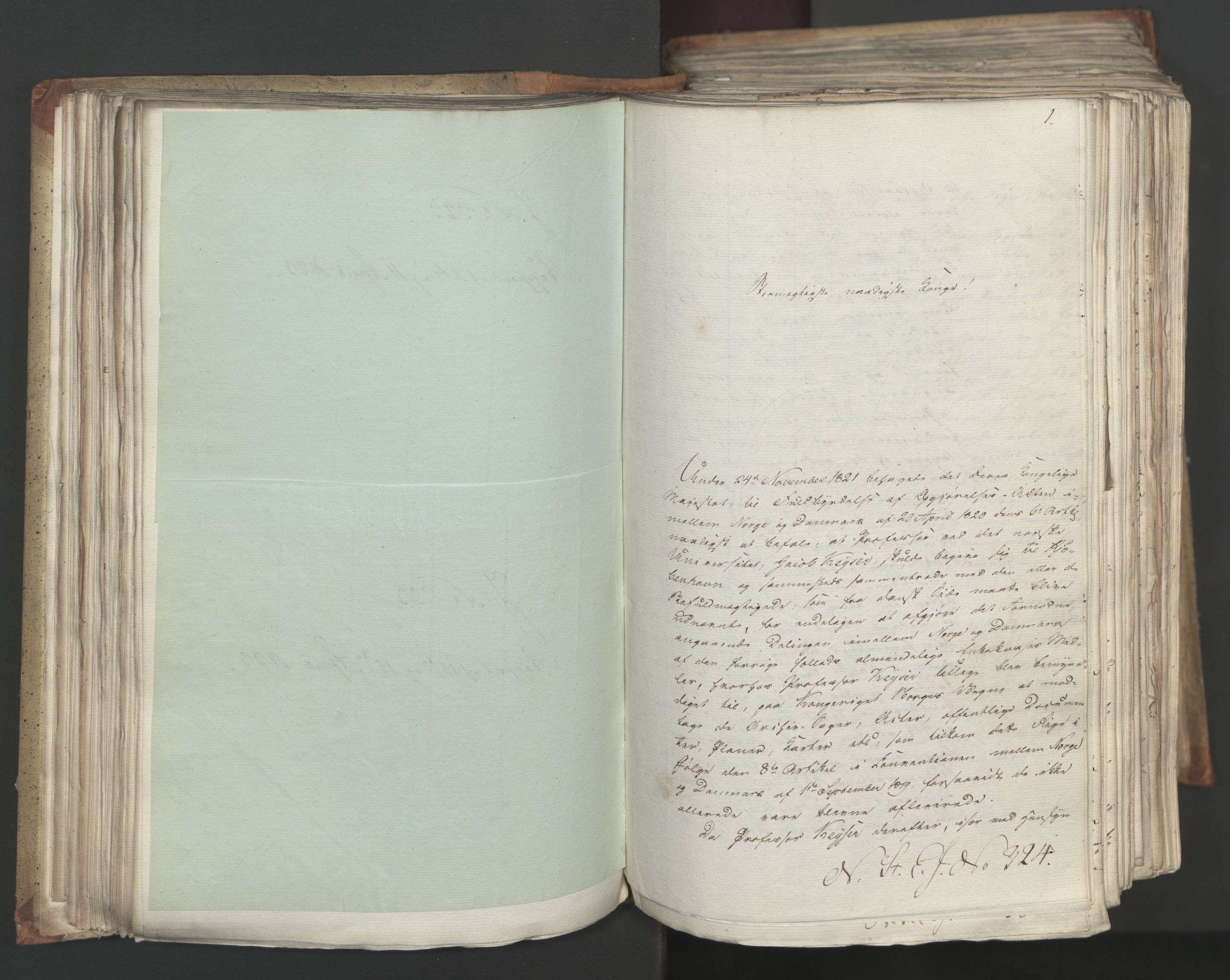 Statsrådsavdelingen i Stockholm, AV/RA-S-1003/D/Da/L0034: Regjeringsinnstillinger nr. 275-540, 1823, p. 145