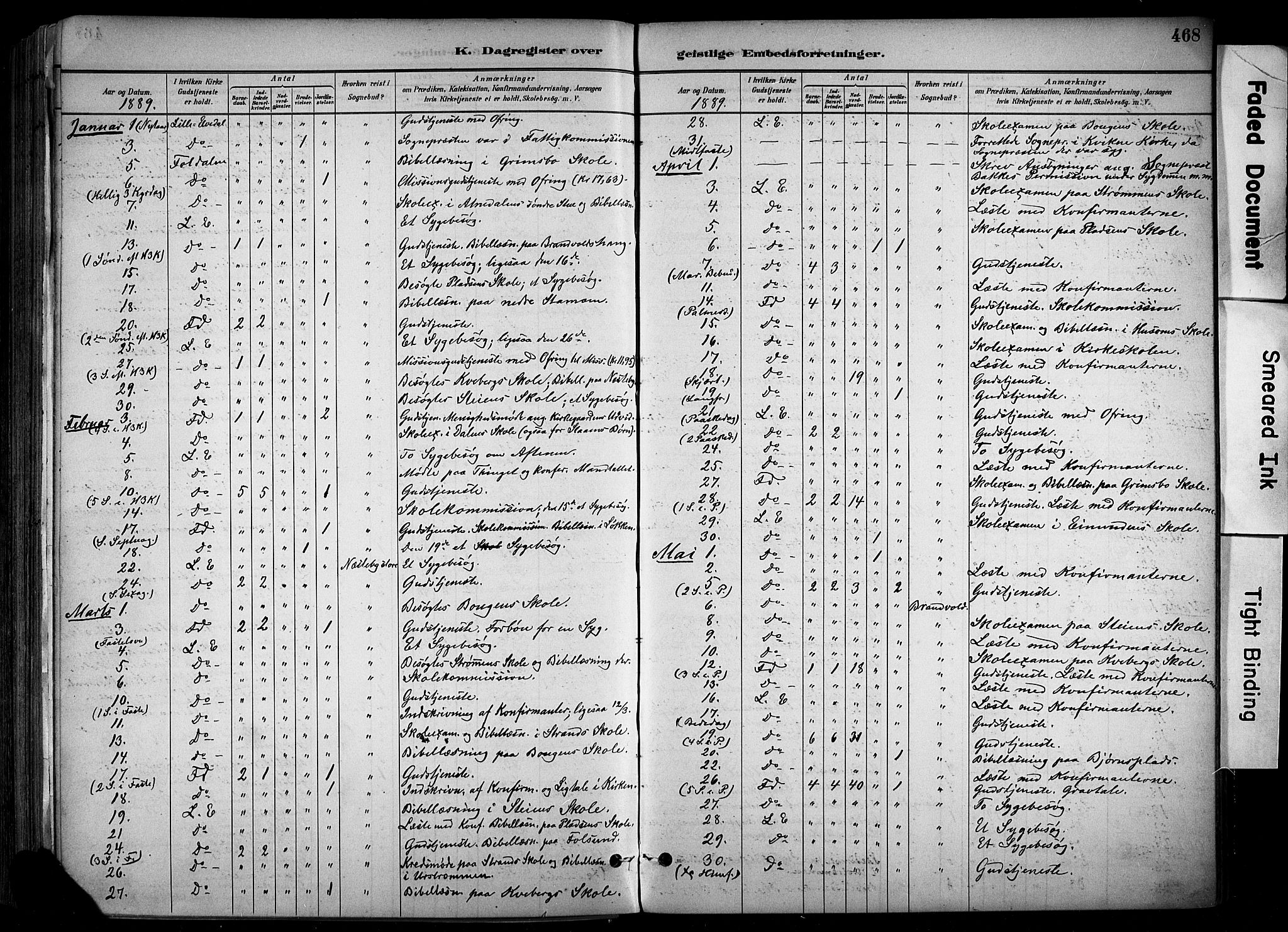 Alvdal prestekontor, AV/SAH-PREST-060/H/Ha/Haa/L0002: Parish register (official) no. 2, 1883-1906, p. 468