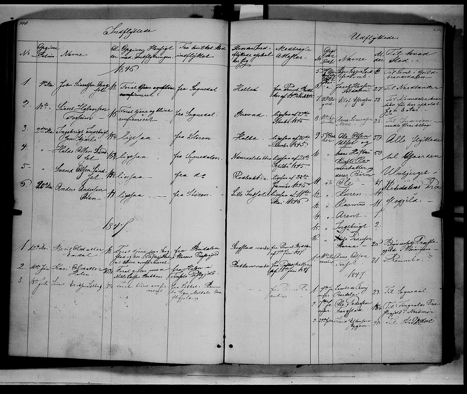 Kvikne prestekontor, AV/SAH-PREST-064/H/Ha/Haa/L0005: Parish register (official) no. 5, 1841-1862, p. 140