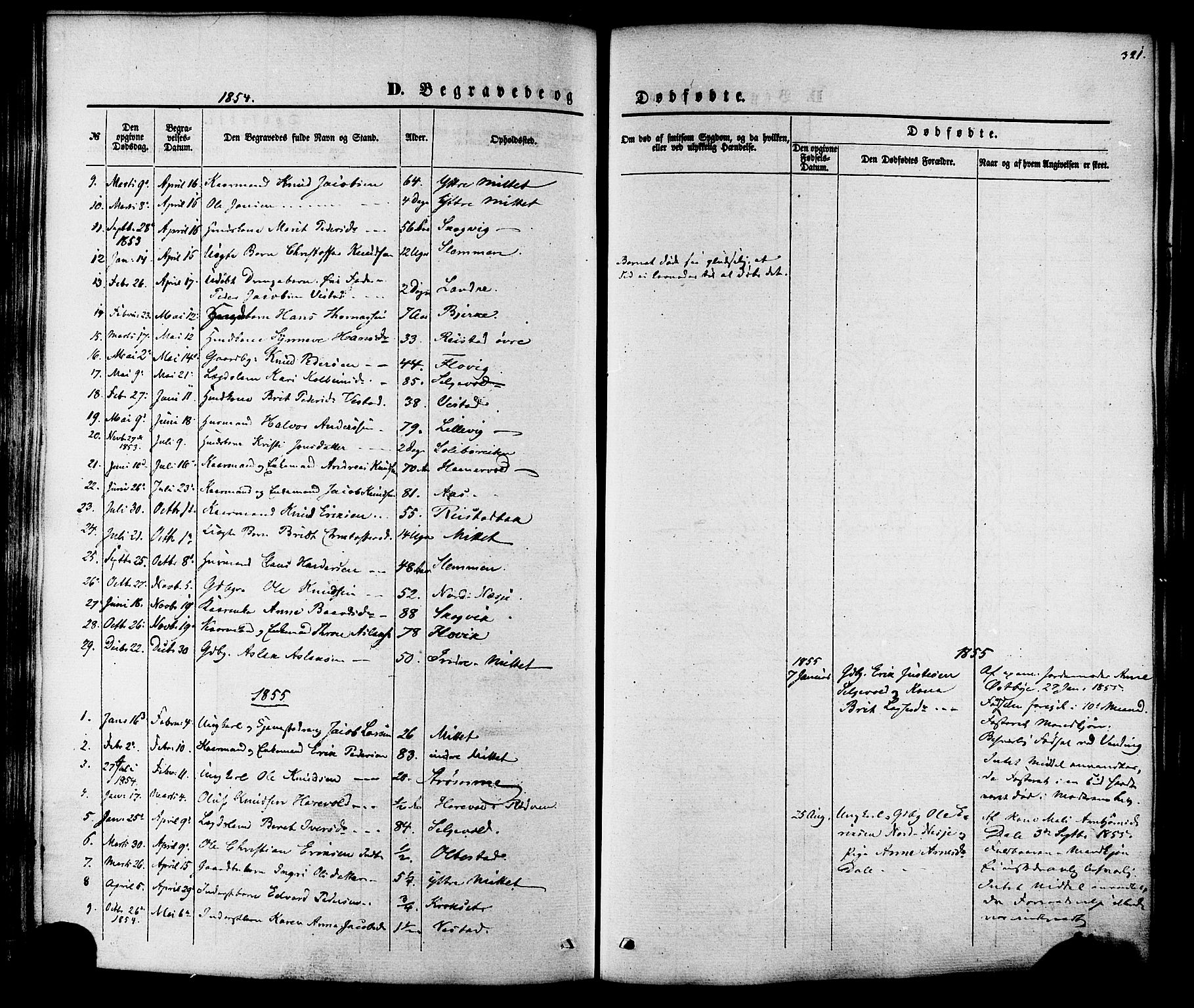 Ministerialprotokoller, klokkerbøker og fødselsregistre - Møre og Romsdal, SAT/A-1454/547/L0603: Parish register (official) no. 547A05, 1846-1877, p. 321