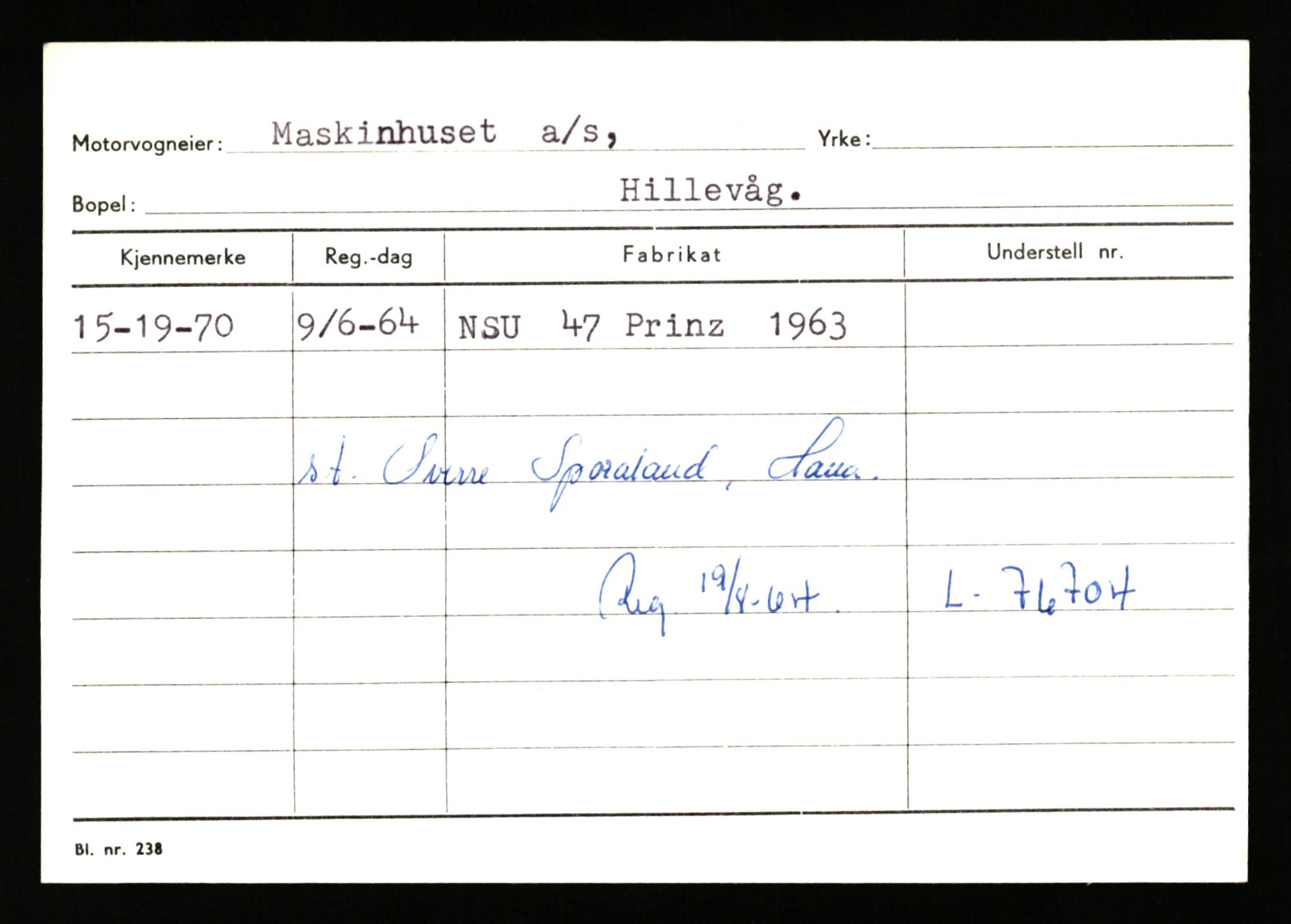 Stavanger trafikkstasjon, AV/SAST-A-101942/0/G/L0010: Registreringsnummer: 130000 - 239953, 1930-1971, p. 743