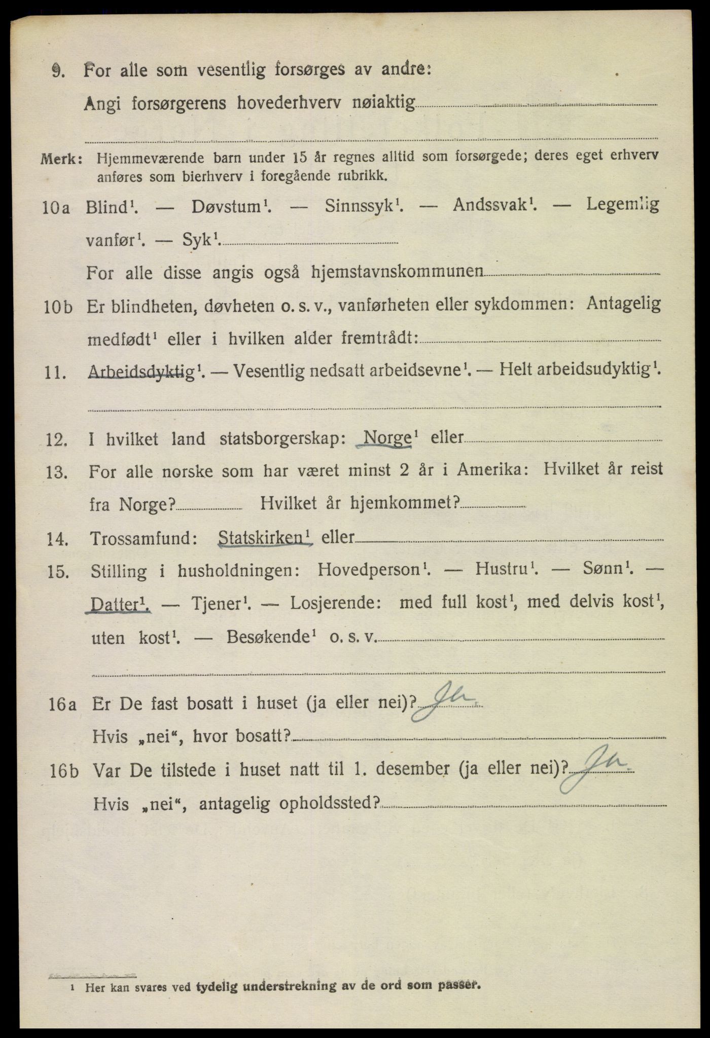 SAKO, 1920 census for Gjerpen, 1920, p. 5205