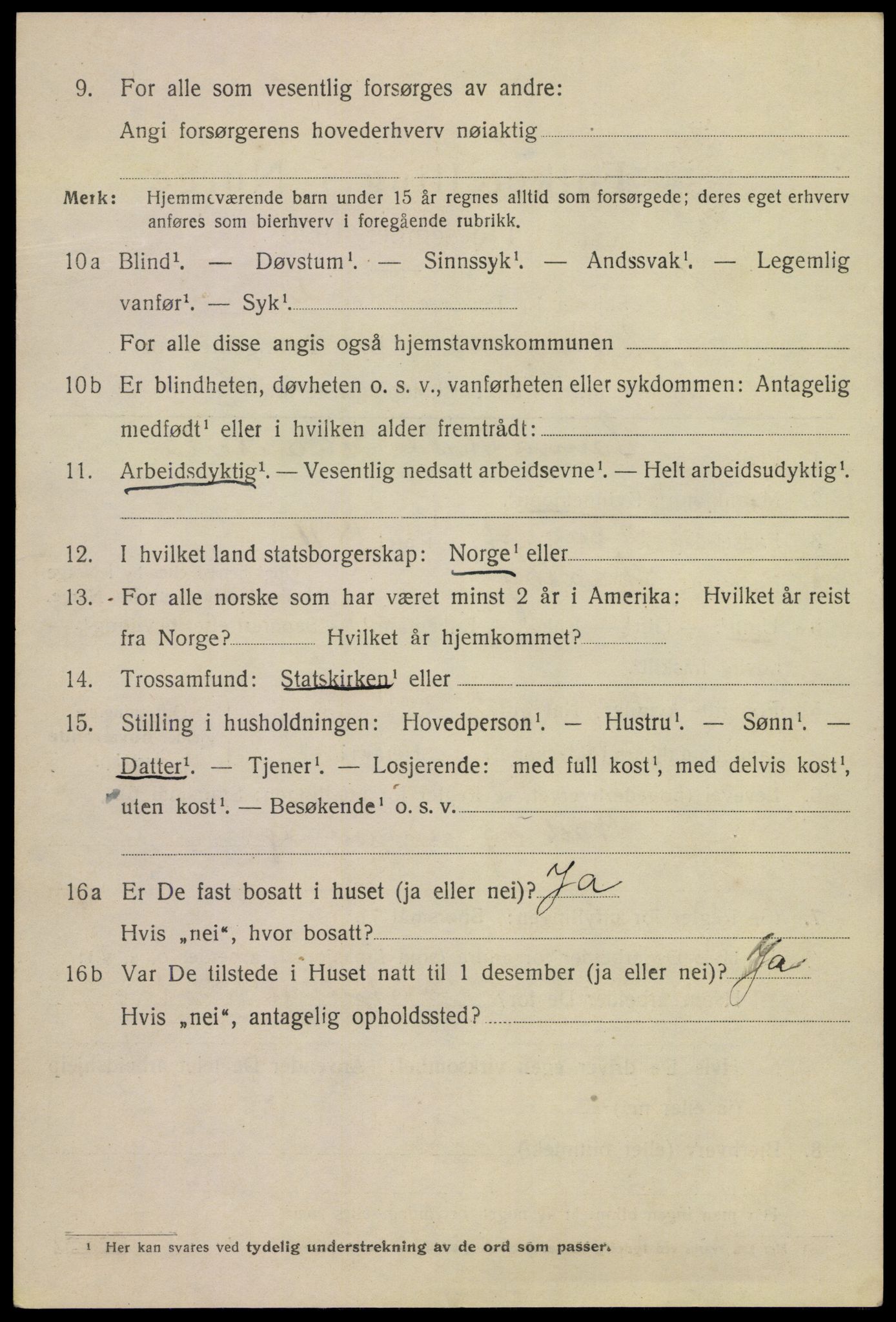 SAKO, 1920 census for Kragerø, 1920, p. 5748