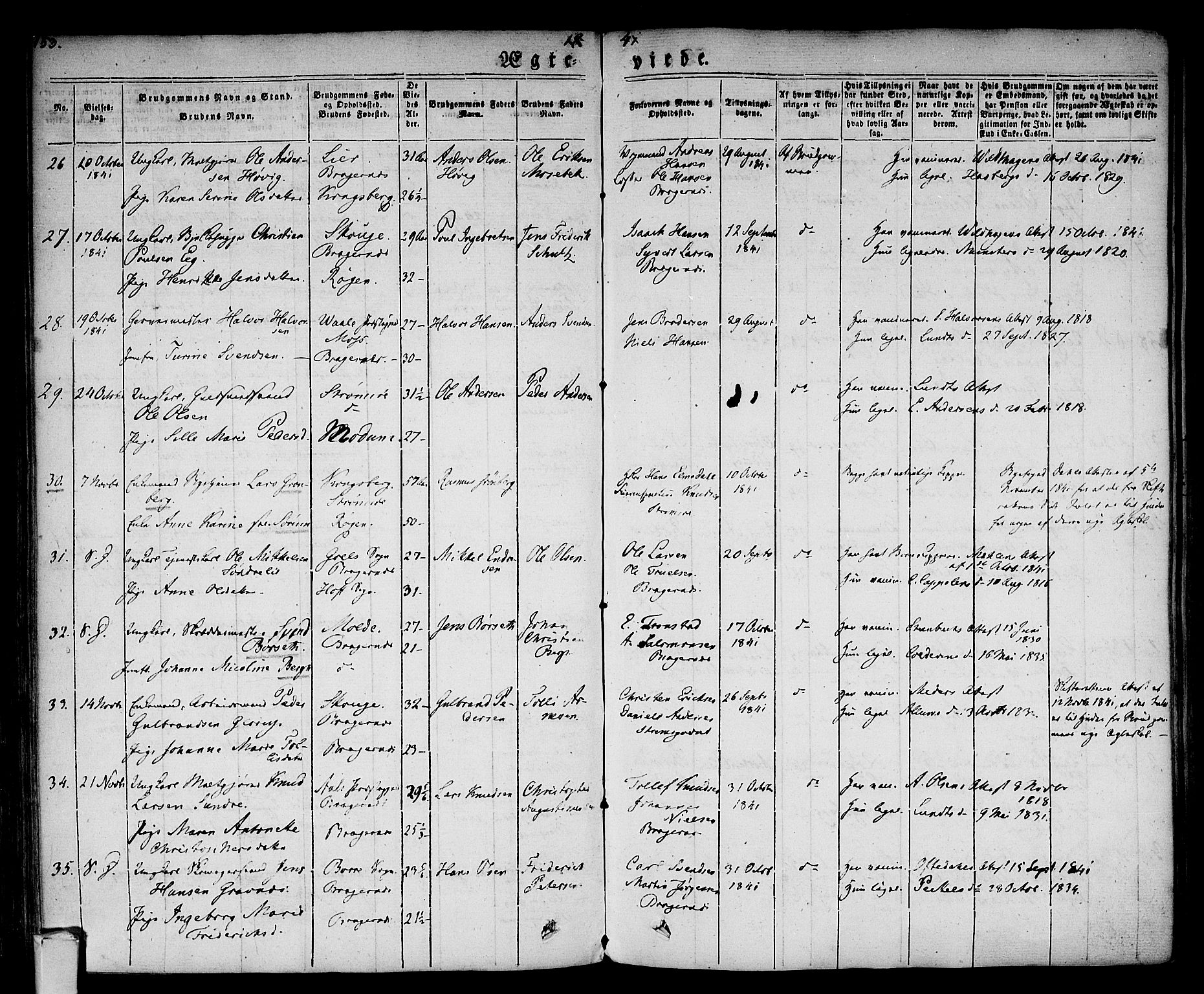 Bragernes kirkebøker, AV/SAKO-A-6/F/Fc/L0001: Parish register (official) no. III 1, 1830-1853, p. 153